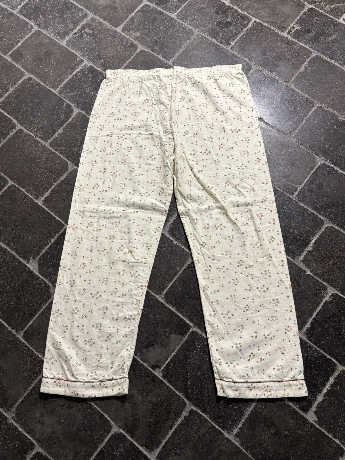 Vintage Vintage Pajama Set 70s 80s Two Piece Suit Sleep Pant Shirt Size US 37 - 10 Thumbnail