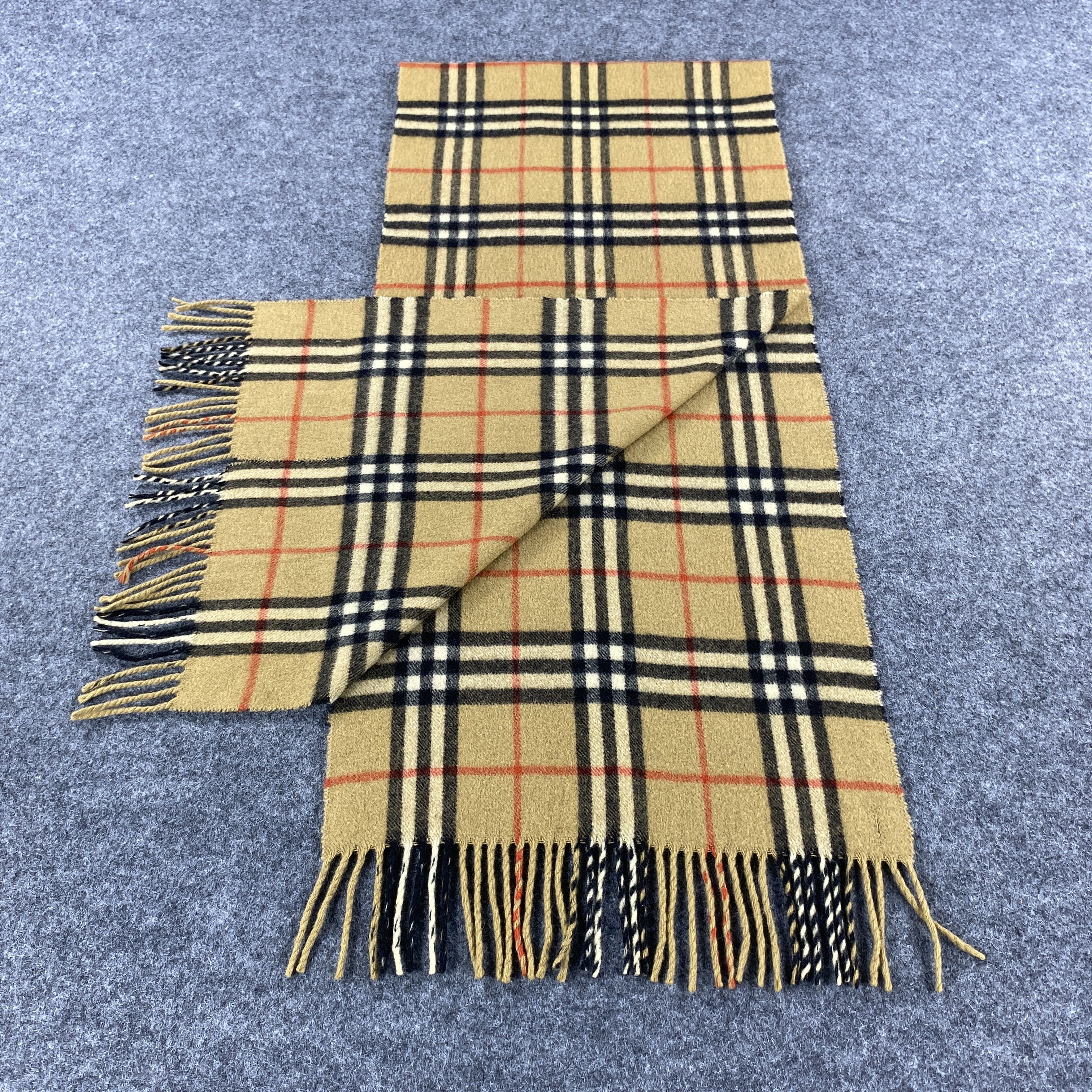 Burberry × Vintage Burberrys Scarf # D407 # Muffler # Neckwear Size ONE SIZE - 7 Thumbnail