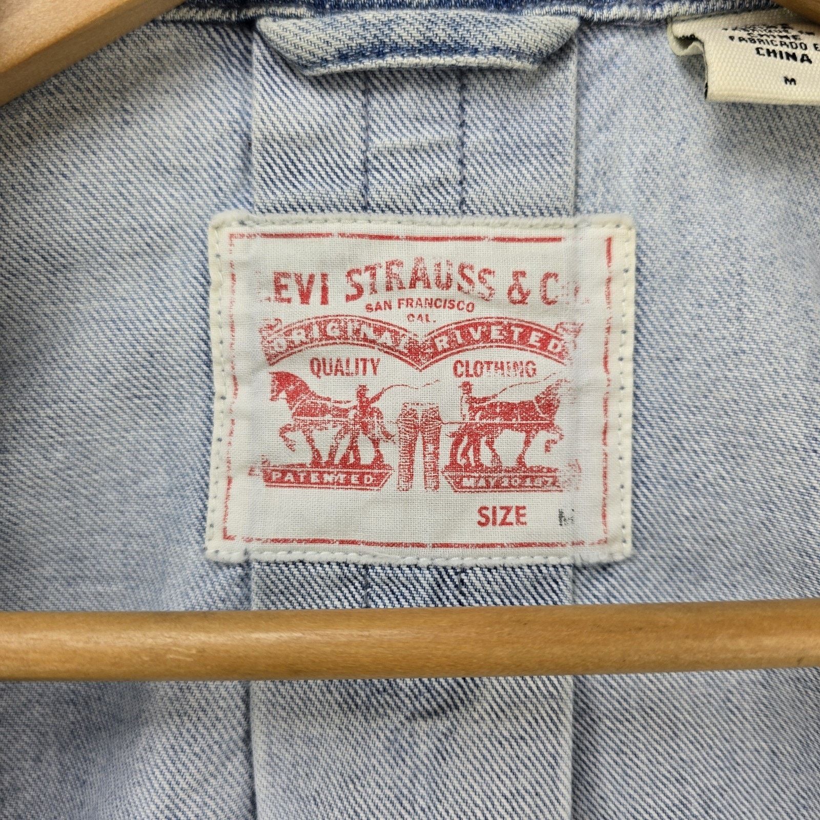 Levi's Levis Josette Duster Long Coat Medium Distressed Hem Western Size M / US 6-8 / IT 42-44 - 9 Thumbnail