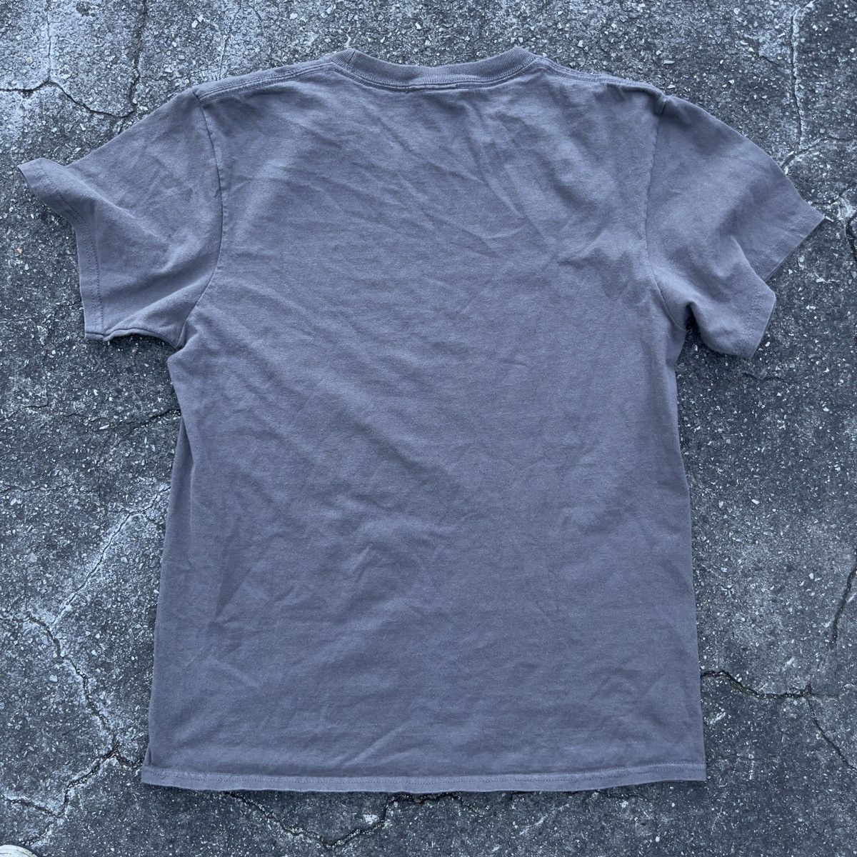 Vintage Vintage Womens Y2K Smoke GREY Blank Heavyweight Shirt Size XL / US 12-14 / IT 48-50 - 4 Thumbnail