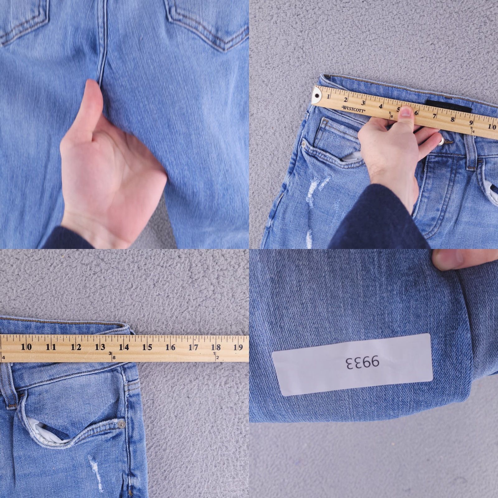 Forever 21 Forever 21 Jeans Mens 28x32 Blue Skinny Distressed Ripped Jeans Mens Slim Straight style Skinny Size US 28 / EU 44 - 9 Thumbnail
