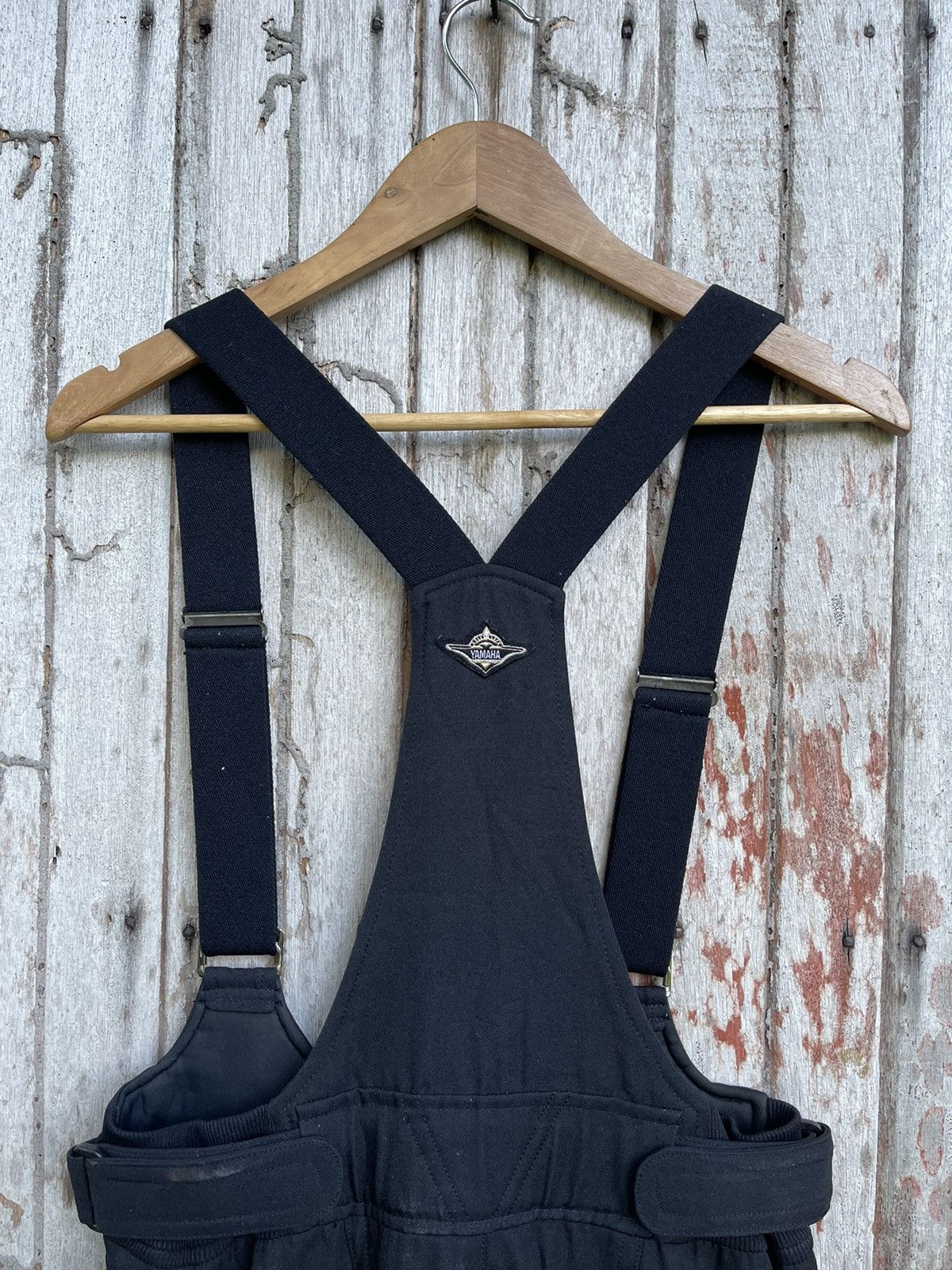 Vintage Yamaha Technical Snow Bib Overalls (Black / JASPO L) Size US 30 / EU 46 - 7 Thumbnail