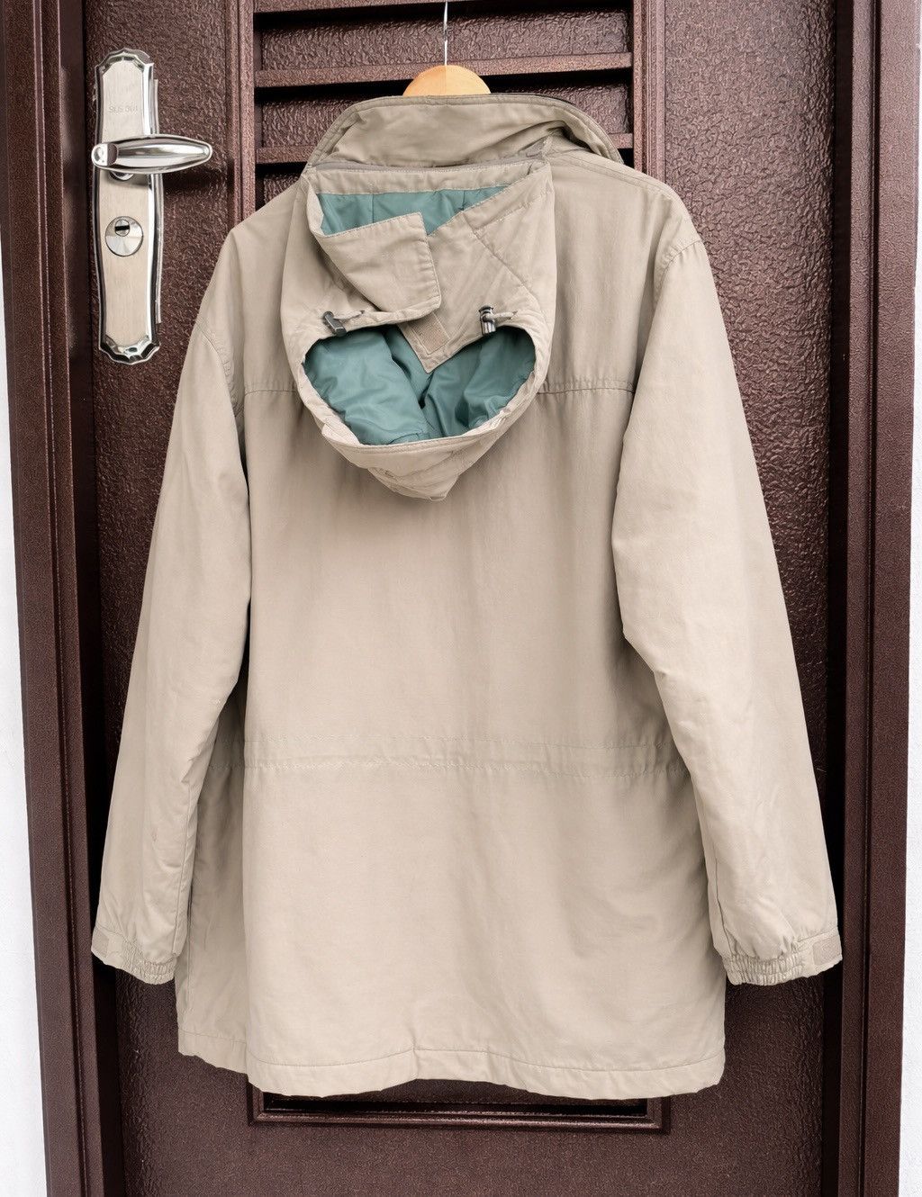 L.L. Bean L.L.Bean Outdoor Jacket Hooded Beige Gorpcore Minimalist Size US L / EU 52-54 / 3 - 3 Thumbnail