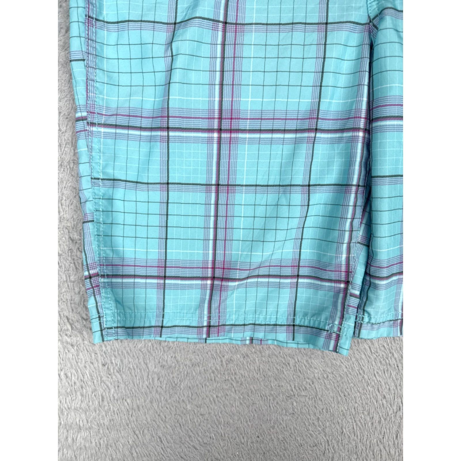 The North Face The North Face Swim Trunks Women 10 Blue Plaid 100% Polyester Beach Pool Size ONE SIZE - 3 Thumbnail