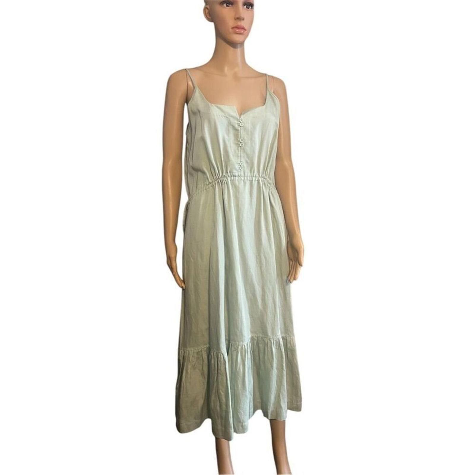 Other Darling Society Midi Sundress Sleeveless Green Summer M Size M / US 6-8 / IT 42-44 - 4 Thumbnail