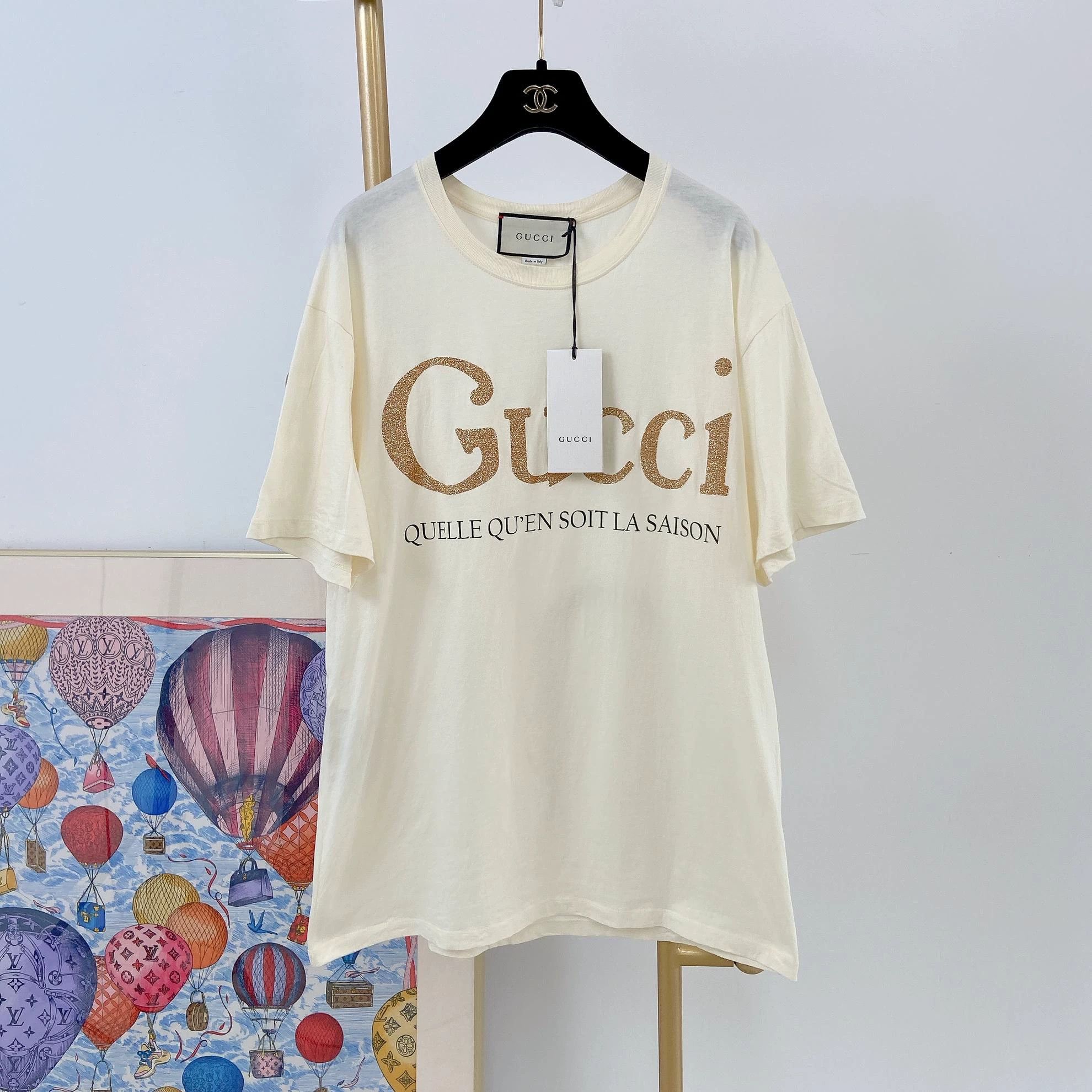 Gucci Gucci Gold Logo T - Shirt S Size US S / EU 44-46 / 1 - 1 Thumbnail