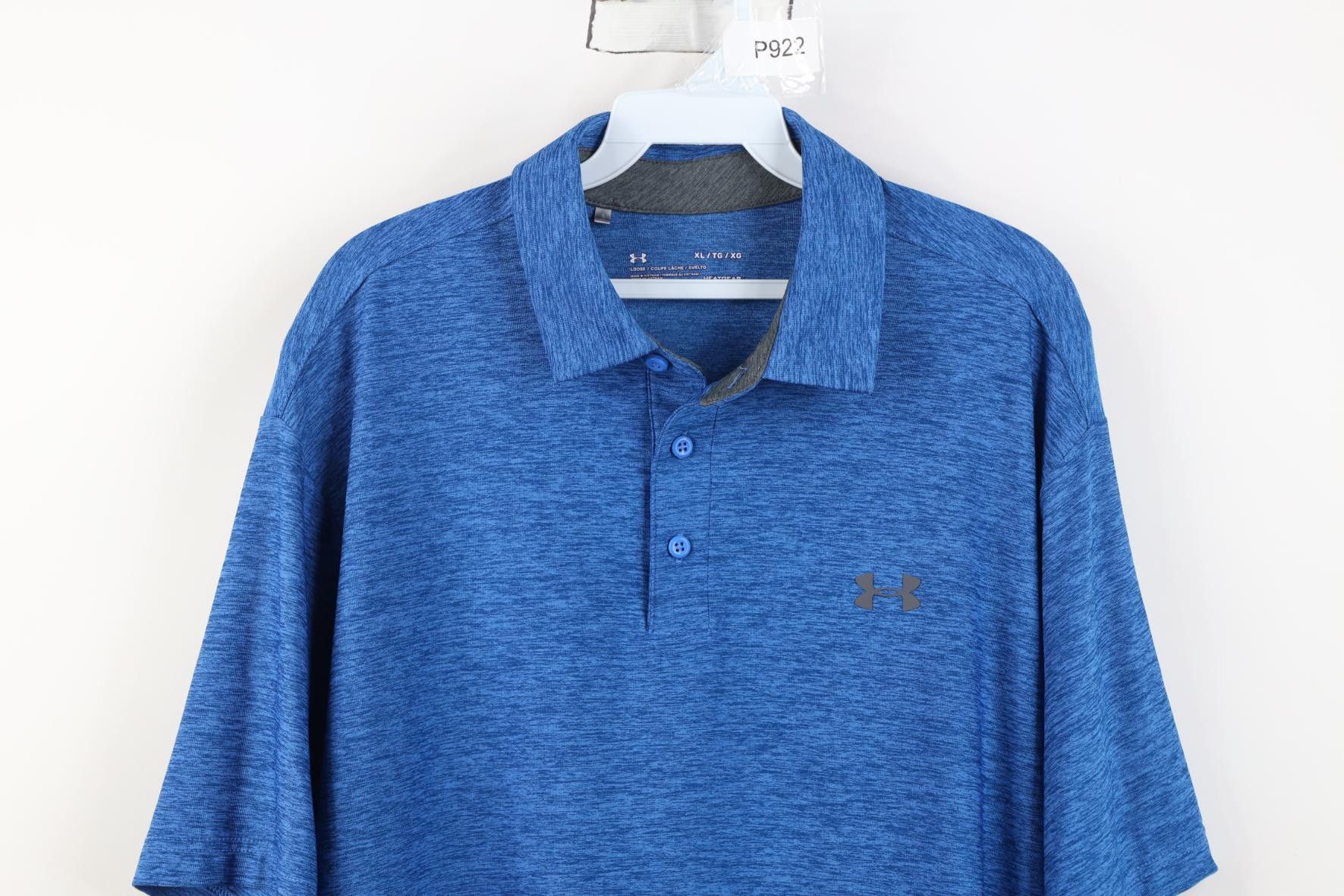 Under Armour Under Armour Tech Knit Collard Golf Polo Shirt Heather Blue Size US XL / EU 56 / 4 - 2 Thumbnail