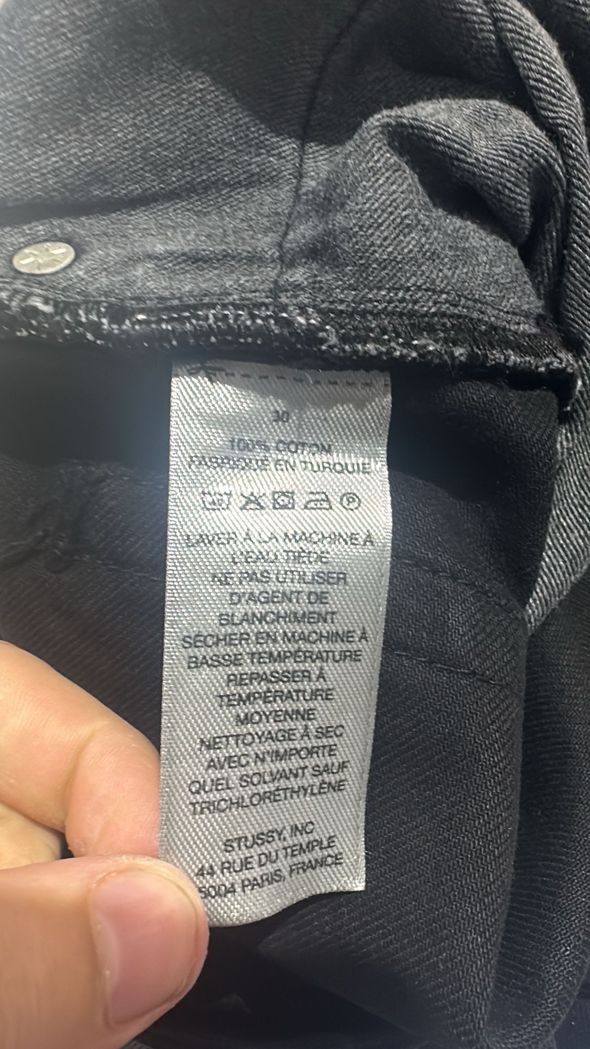 Stussy × Vintage Stüssy Classic Jean Size 30 Black Size US 30 / EU 46 - 7 Thumbnail