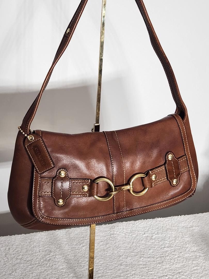 image of Coach Ergo Belted Flap Bag in Tan, Women's