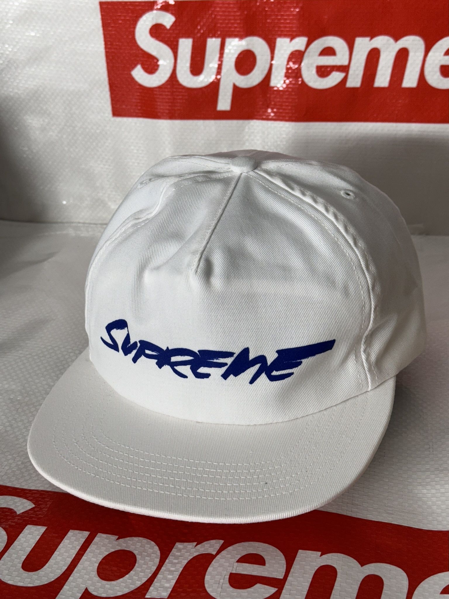 Supreme Supreme Terry Mesh Back 5 Panel White SS24 | Grailed