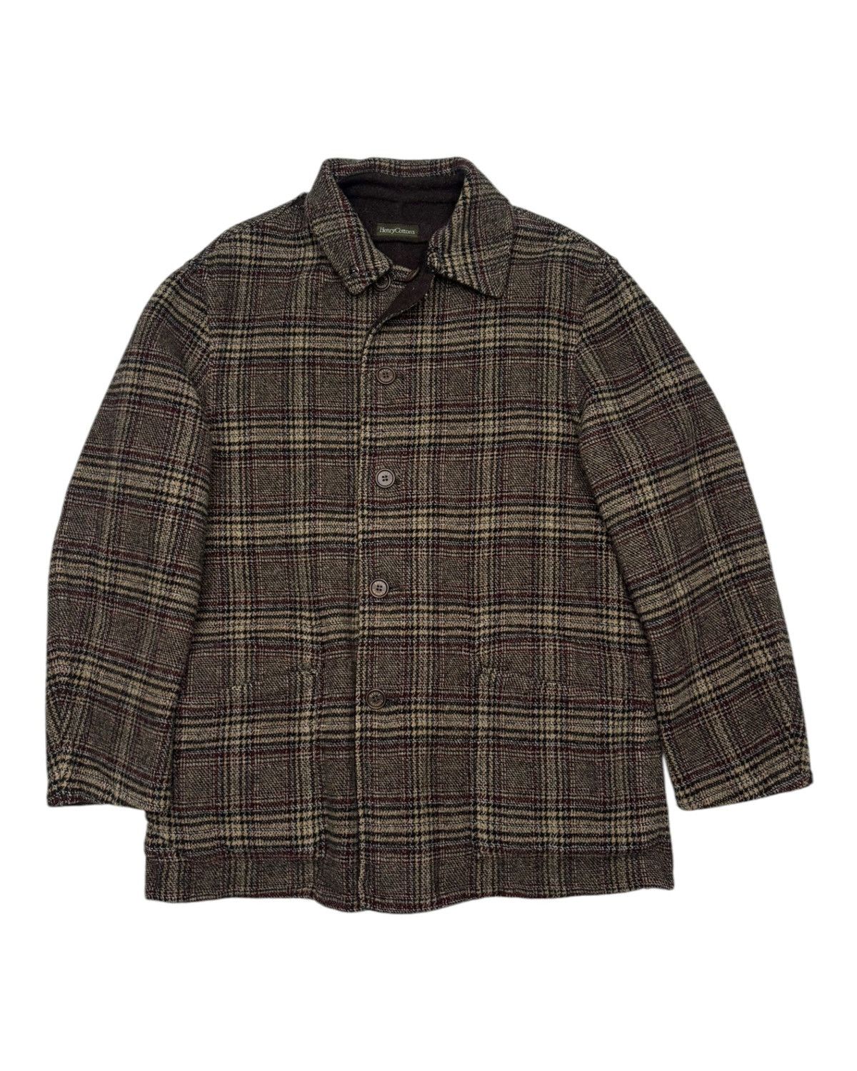 Issey Miyake Henry Cottons 80s Herringbone French Hunting Jacket Size US M / EU 48-50 / 2 - 4 Thumbnail