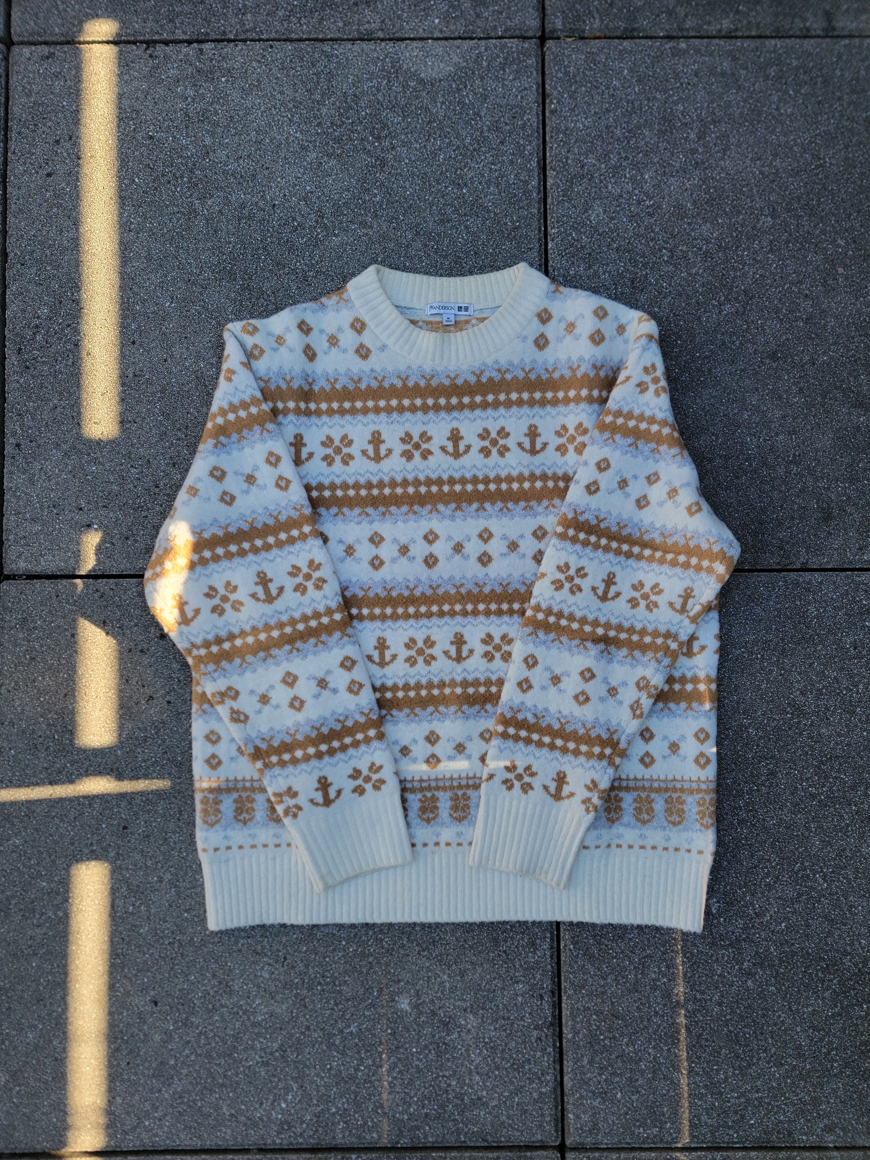 JW Anderson × Uniqlo Souffle Yarn Fair Isle Sweater Size US M / EU 48-50 / 2 - 1 Thumbnail