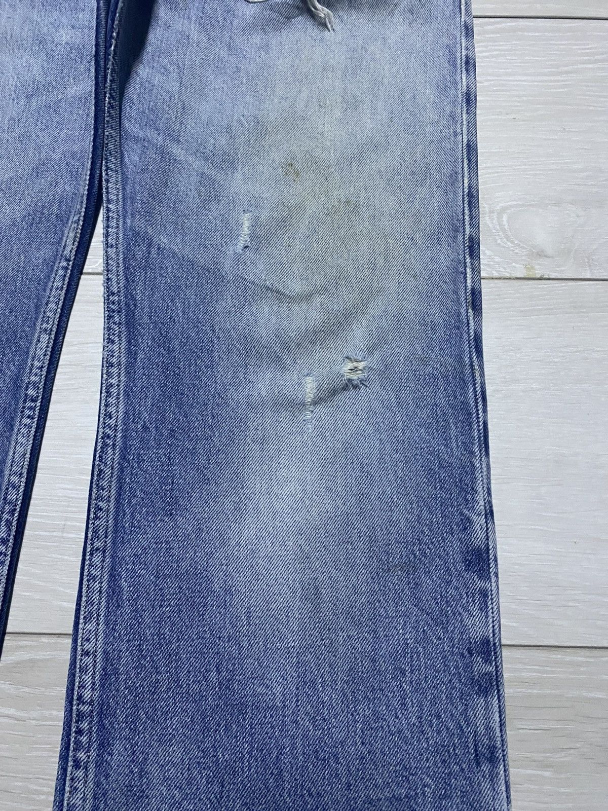 Diesel Black Gold Vintage Diesel Black Gold Selvedge Distressed Slim Jeans Size US 32 / EU 48 - 10 Thumbnail