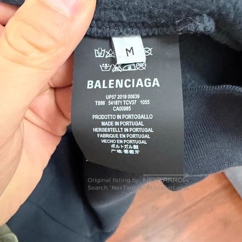 Balenciaga Balenciaga Alphabet Band Character Printed Hooded Long Sle Size US M / EU 48-50 / 2 - 9 Thumbnail