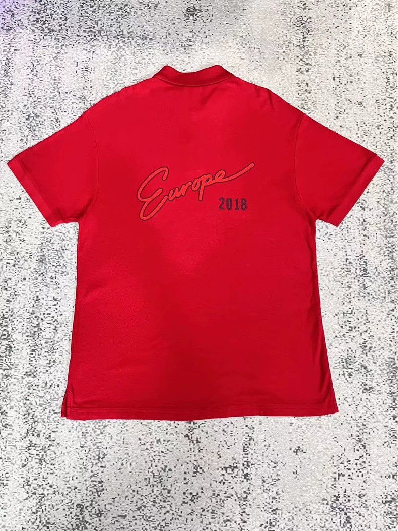 Balenciaga Balenciaga European Printed Short Sleeve Polo Shirt Size US S / EU 44-46 / 1 - 1 Thumbnail