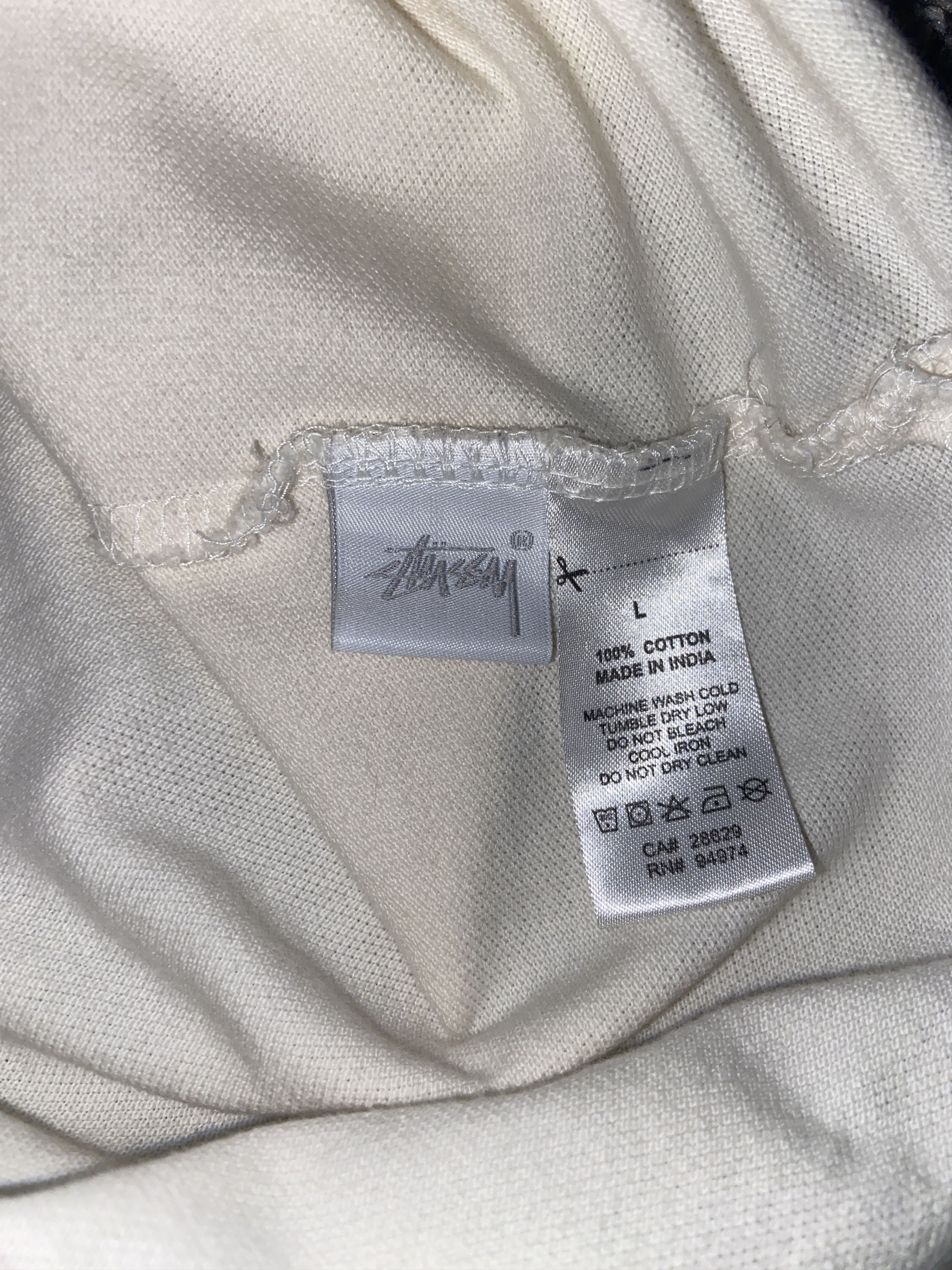 Stussy Stusssy Cream Textured SS Polo Size US L / EU 52-54 / 3 - 6 Thumbnail