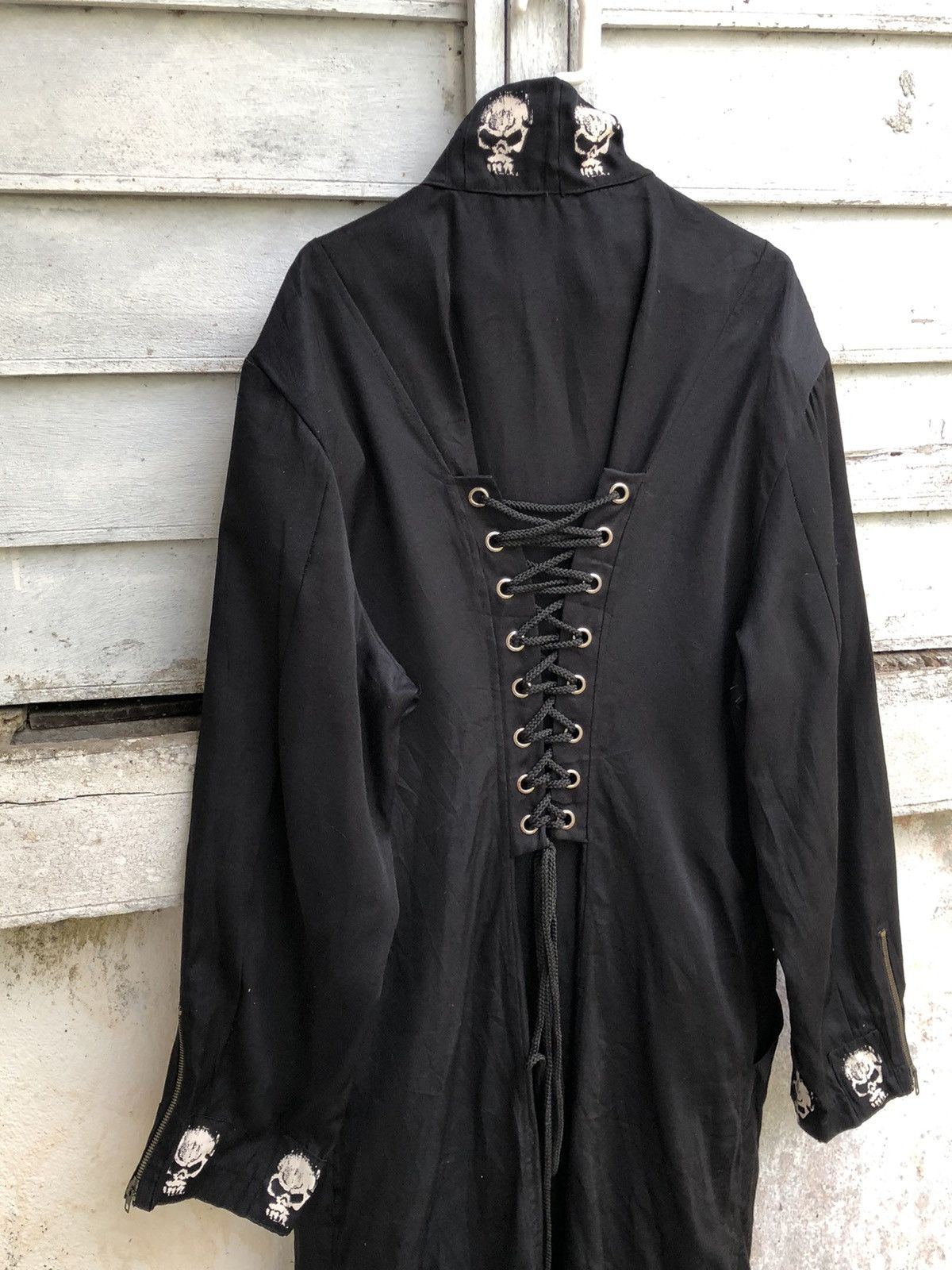 Other Gothic Black Metal Skulls Patch Rope Restraint Back Coat Size US L / EU 52-54 / 3 - 6 Thumbnail