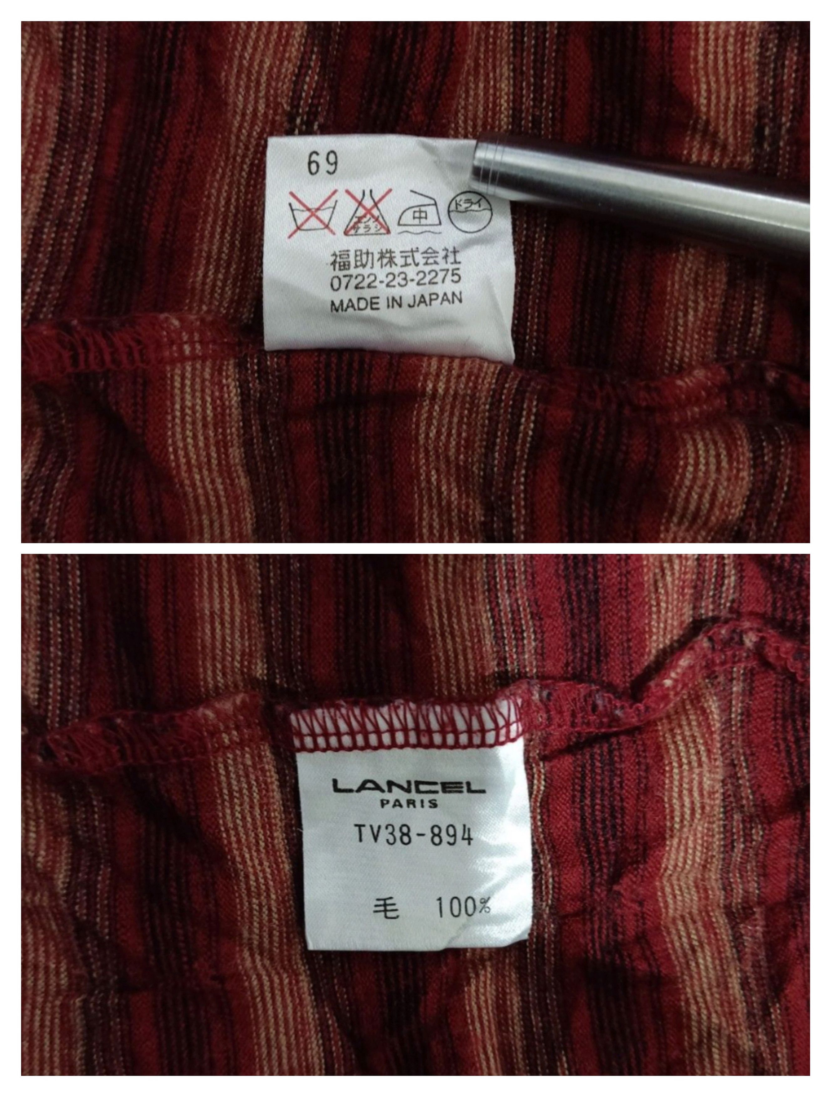 Lancel LANCEL Paris turtleneck striped tshirt Made in Japan Size US M / EU 48-50 / 2 - 6 Thumbnail
