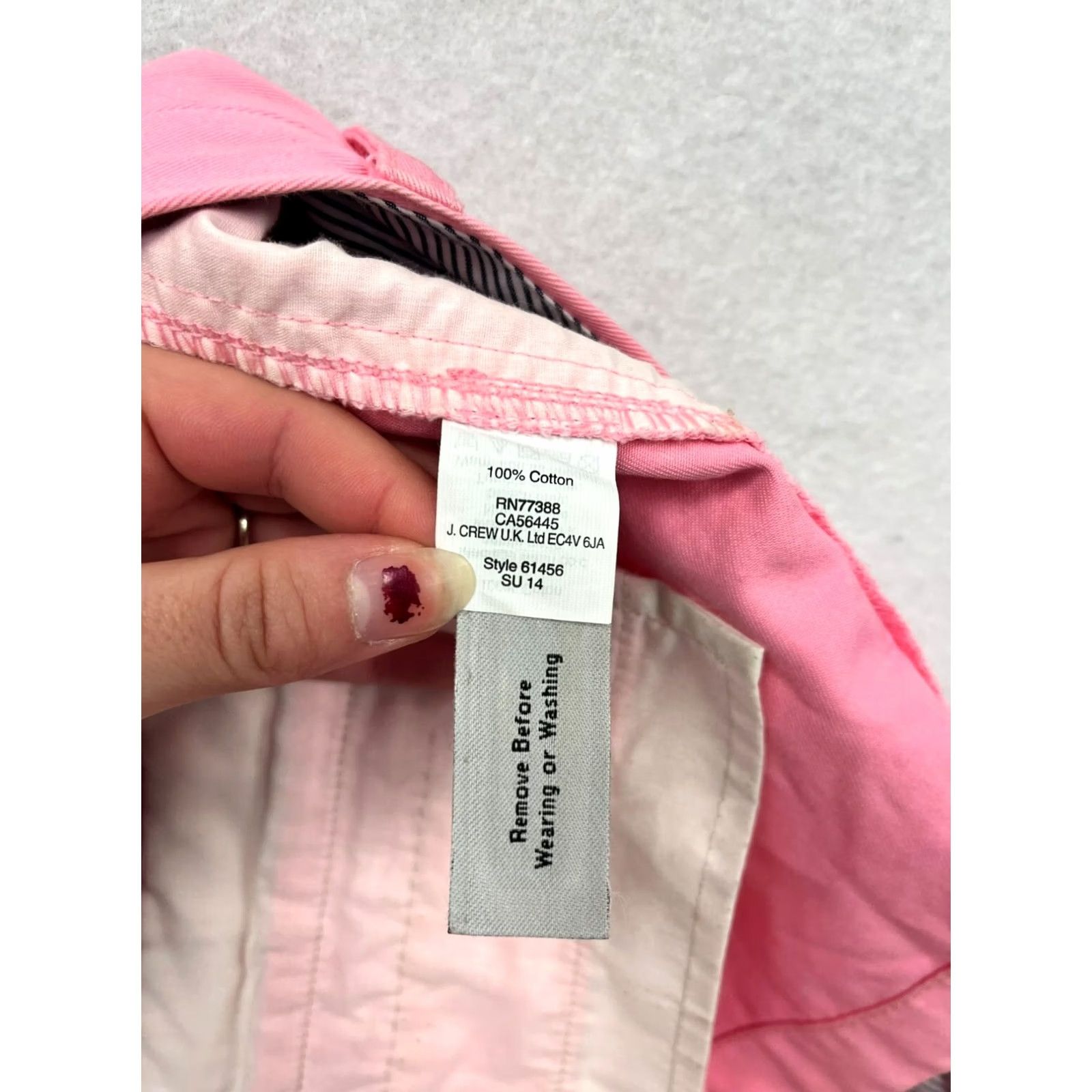 J.Crew J.Crew Womens Chino Shorts Pink 12 Size 34" / US 12 / IT 48 - 4 Thumbnail