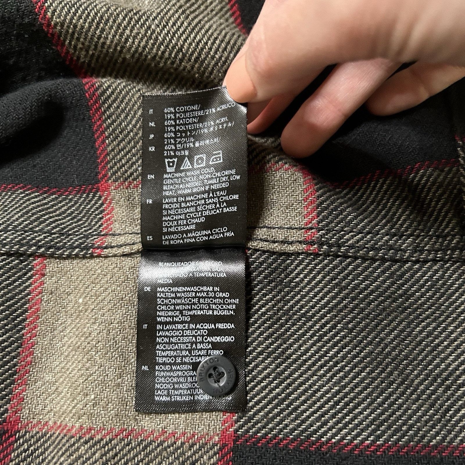 Brixton Brixton Men's Plaid Print Long Sleeve Flannel Shirt Size M Size US M / EU 48-50 / 2 - 7 Thumbnail