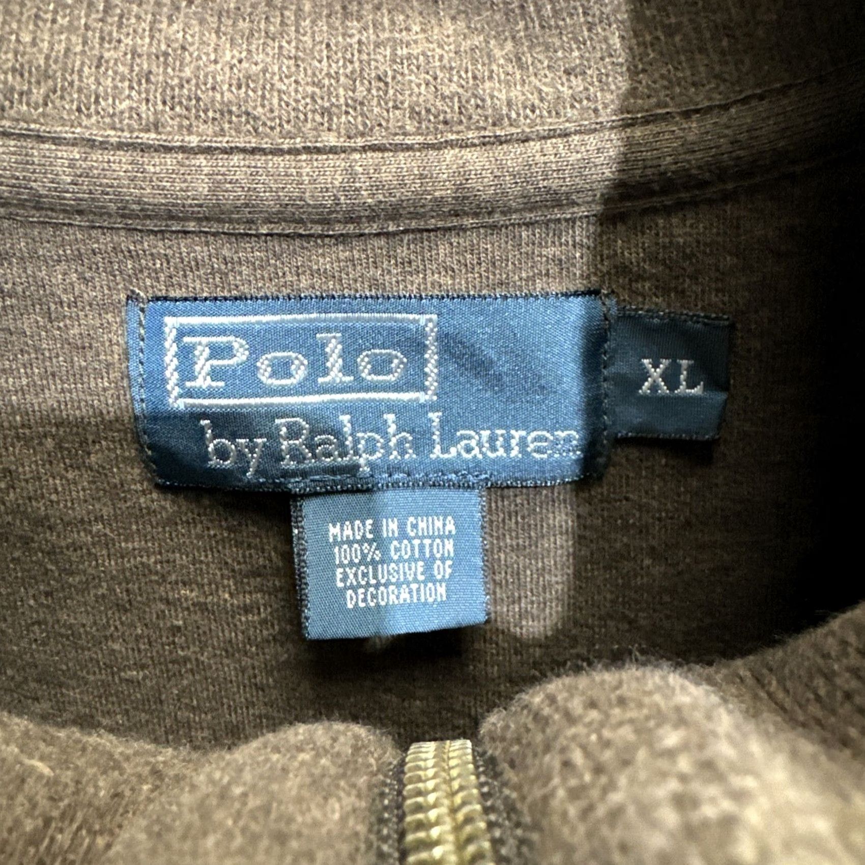 Polo Ralph Lauren VINTAGE Polo Ralph Lauren Sweater Mens XL Brown 1/4 Zip Knit Pullover Long Sleeve Size US XL / EU 56 / 4 - 2 Thumbnail
