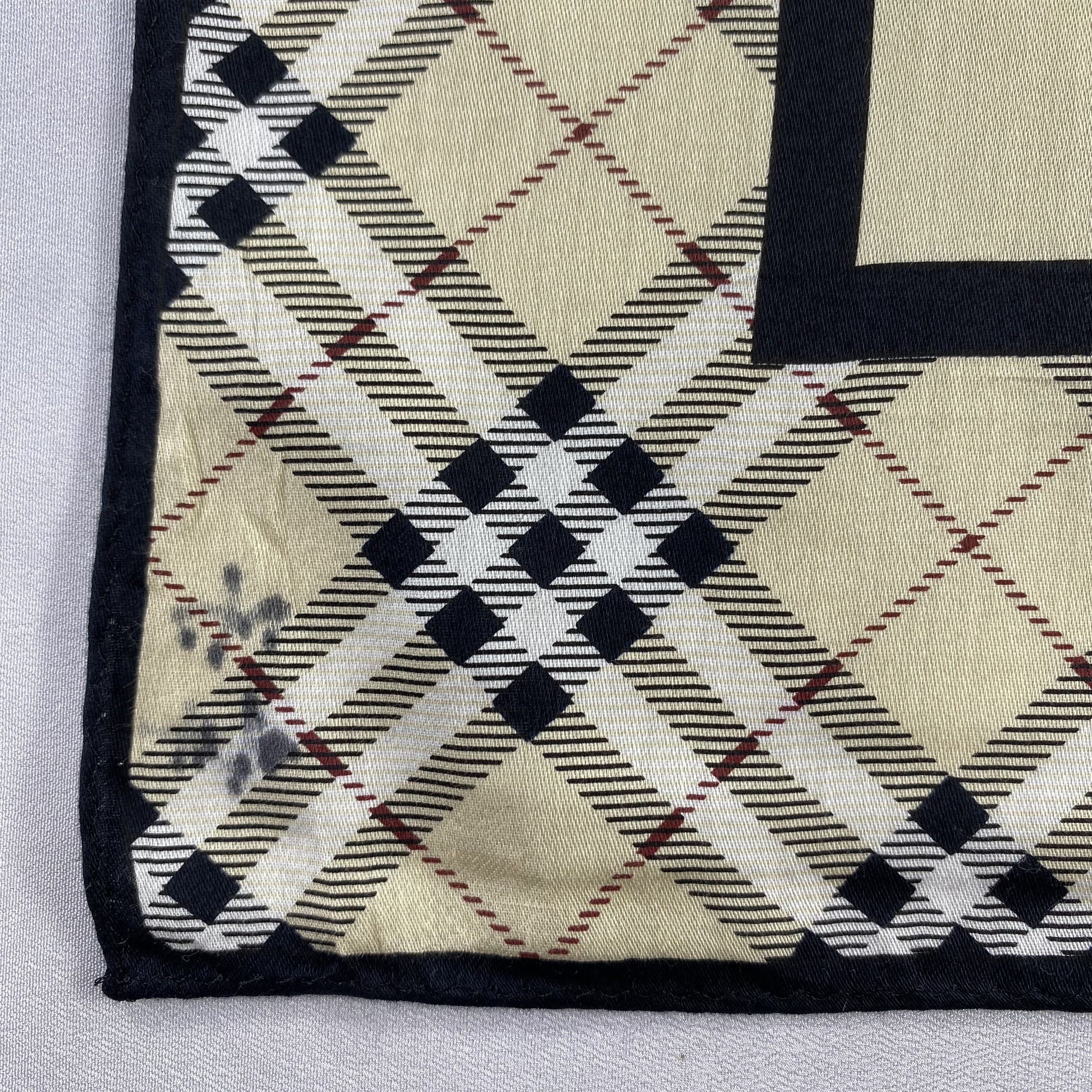 Burberry × Vintage Burberry Handkerchief / Neckerchief / Bandana-P1744 Size ONE SIZE - 6 Thumbnail