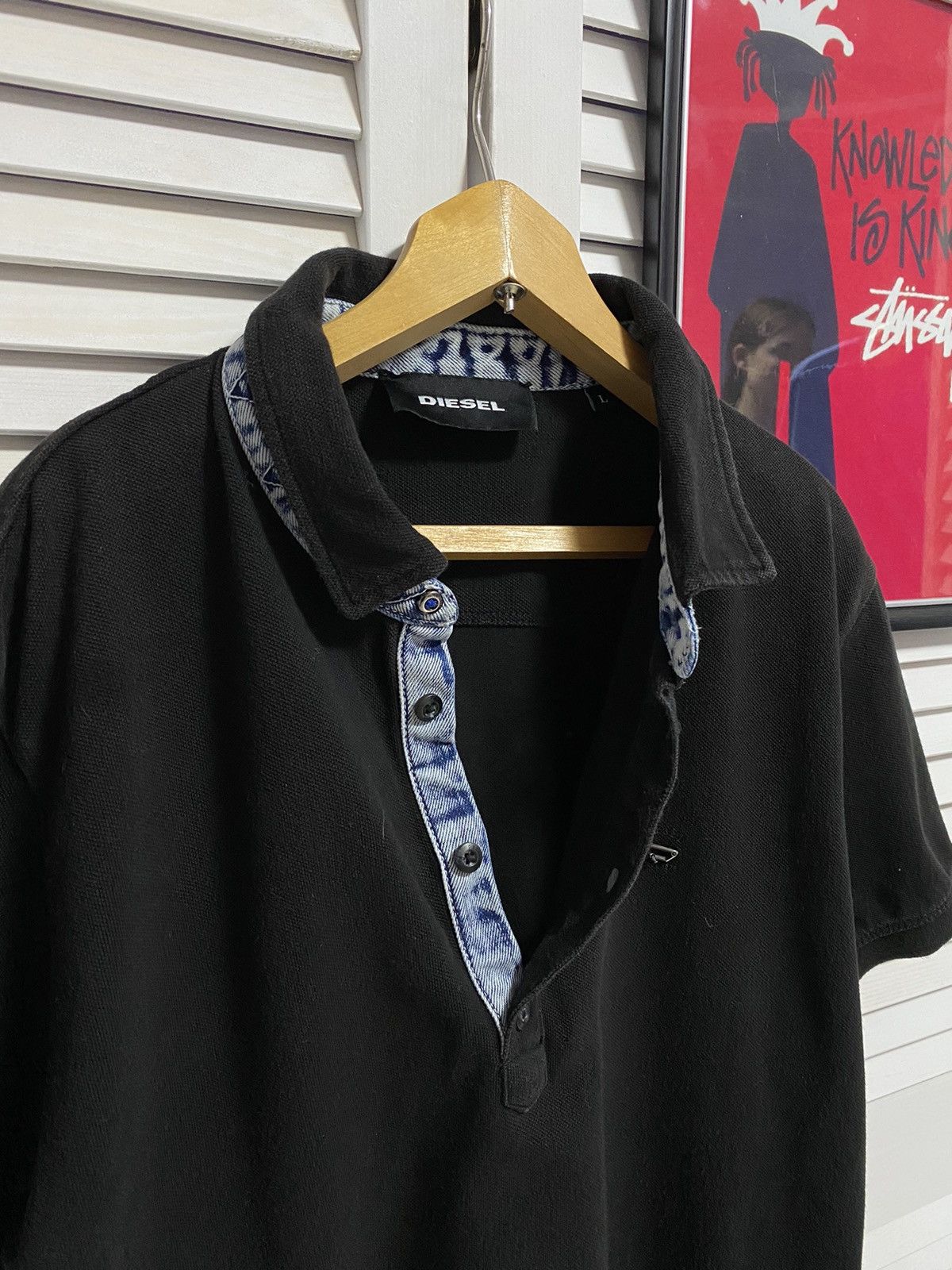 Diesel × Diesel Black Gold Polo Shirt Casual Diesel Metal Logo Jeans Size US L / EU 52-54 / 3 - 4 Thumbnail