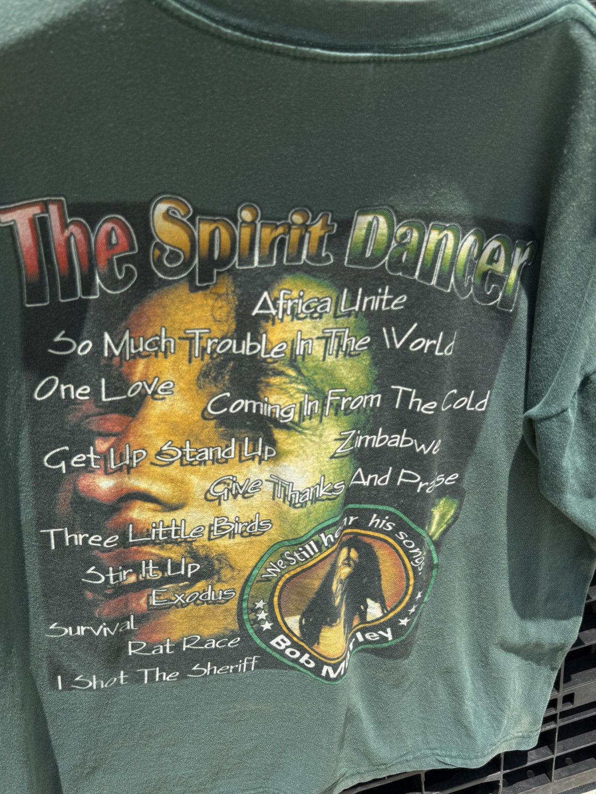 Vintage 💥Vintage Bob Marley The Spirit Dancer 90s Rap Tee T-Shirt Size US XL / EU 56 / 4 - 5 Thumbnail