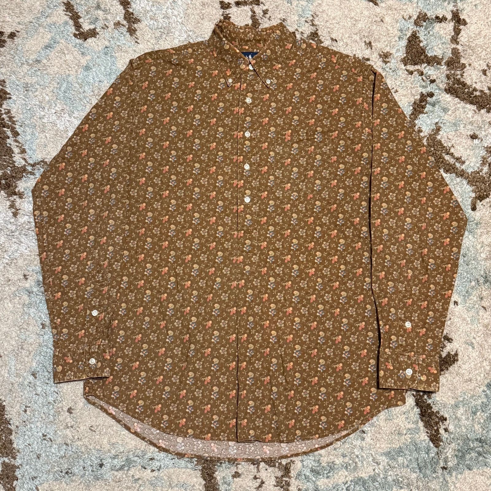 Vintage Polo Ralph Lauren Smock Shirt Afton Floral Medium