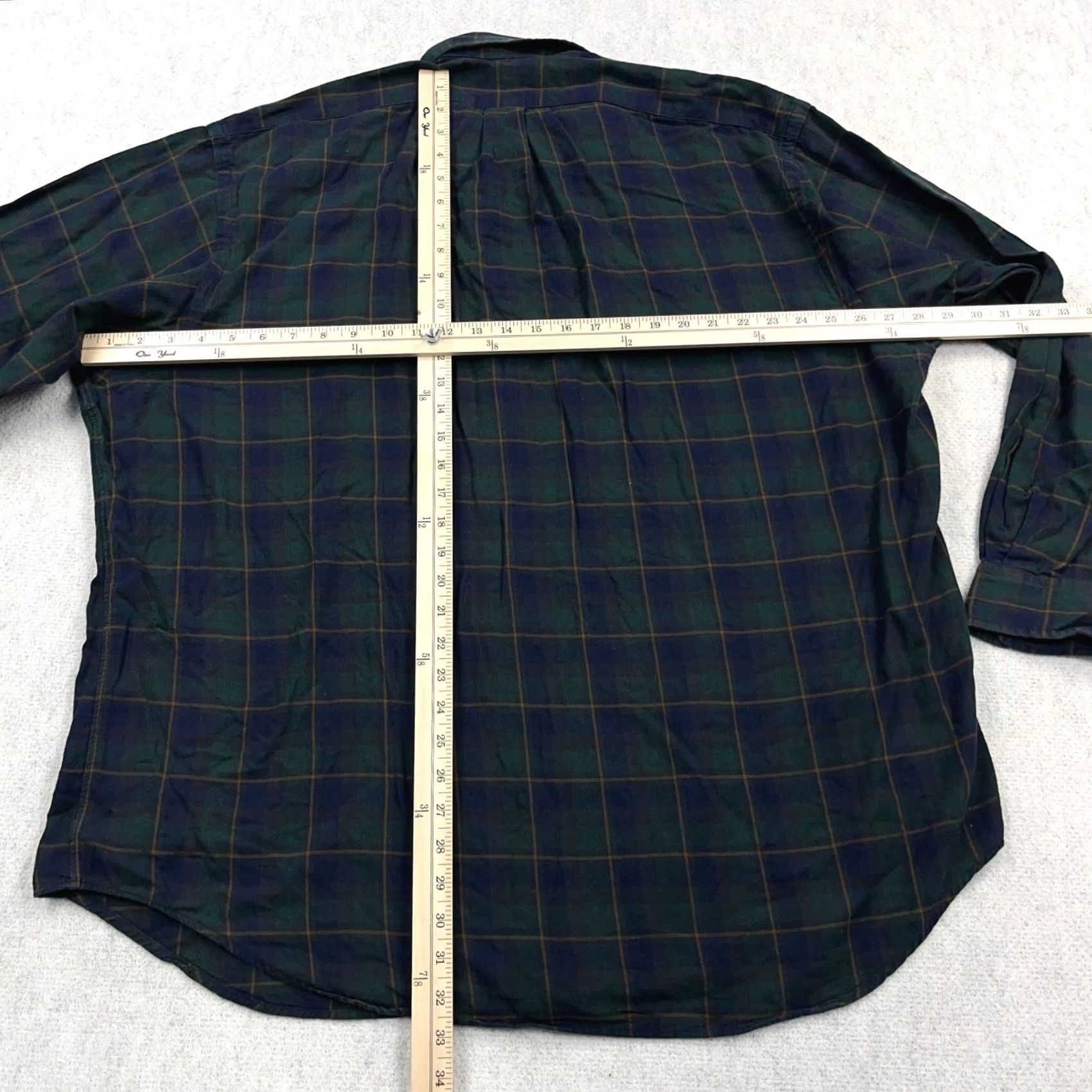 Ralph Lauren Ralph Lauren Button-Up Flannel Shirt Men 2XL Blue Green Plaid Blackwatch Pony Shirt Size US XXL / EU 58 / 5 - 6 Thumbnail