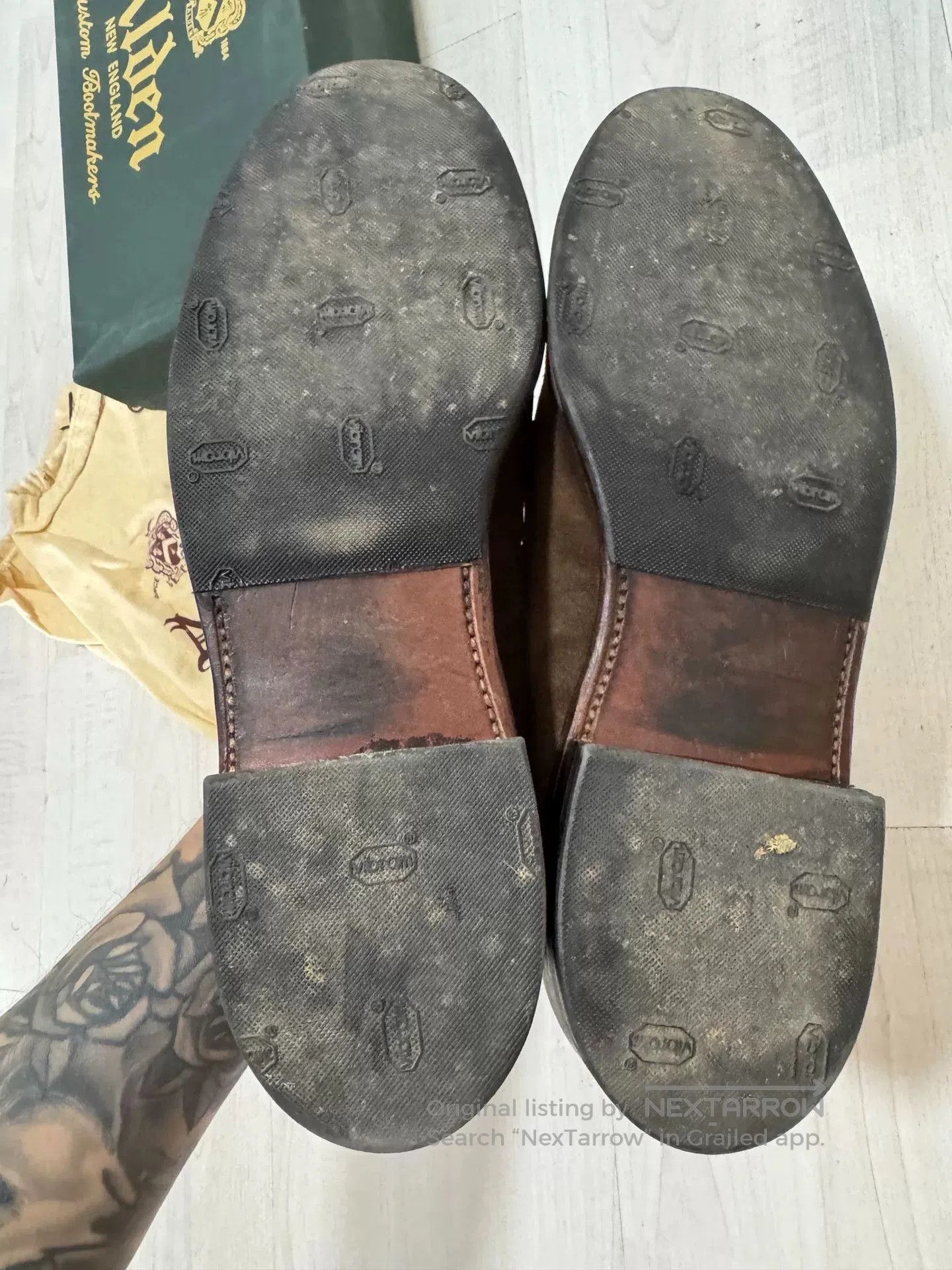 Vintage Brown Suede Penny Loafers. Size US 8 / EU 41 - 6 Thumbnail