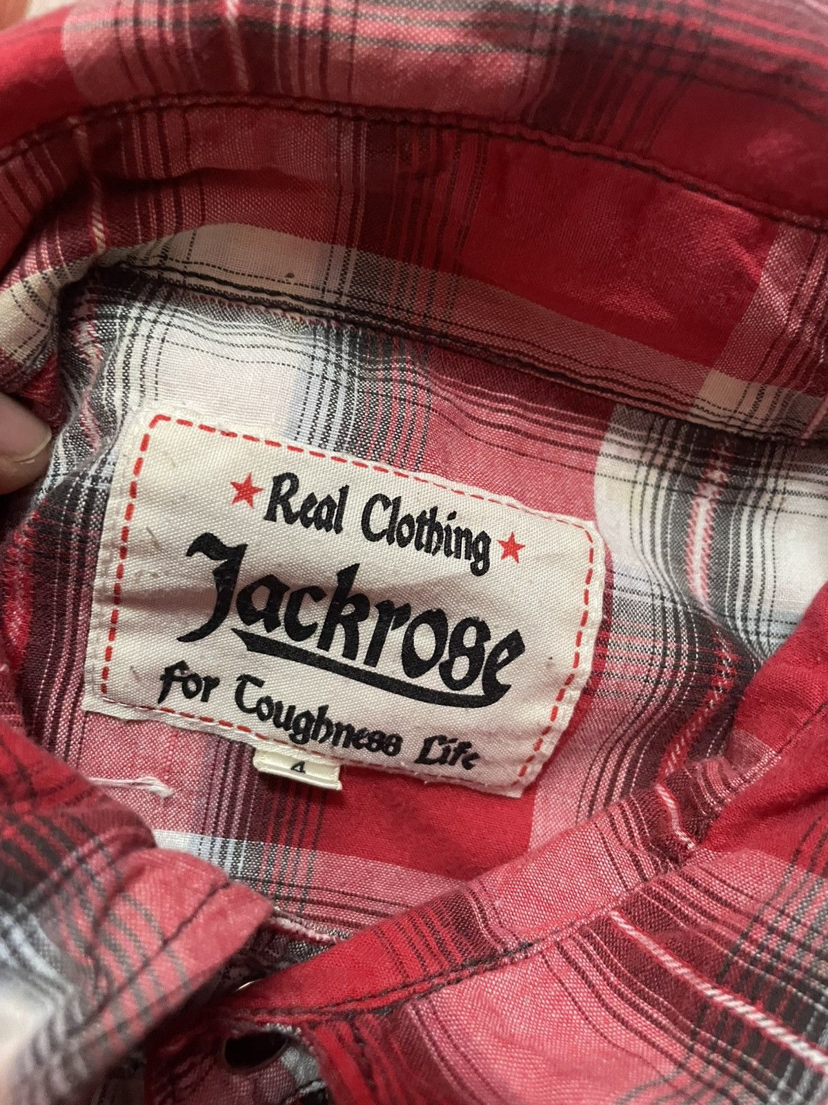 JACKROSE Jackrose Flanel Tshirt with Pearl Button Size US M / EU 48-50 / 2 - 6 Thumbnail