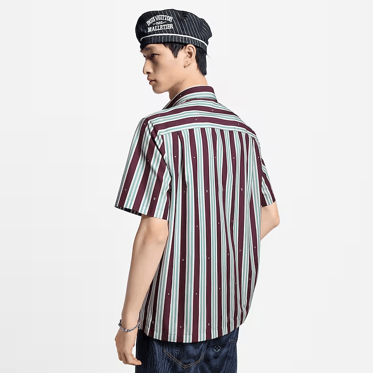 Louis Vuitton Striped Short-Sleeved Shirt Size US XS / EU 42 / 0 - 3 Thumbnail