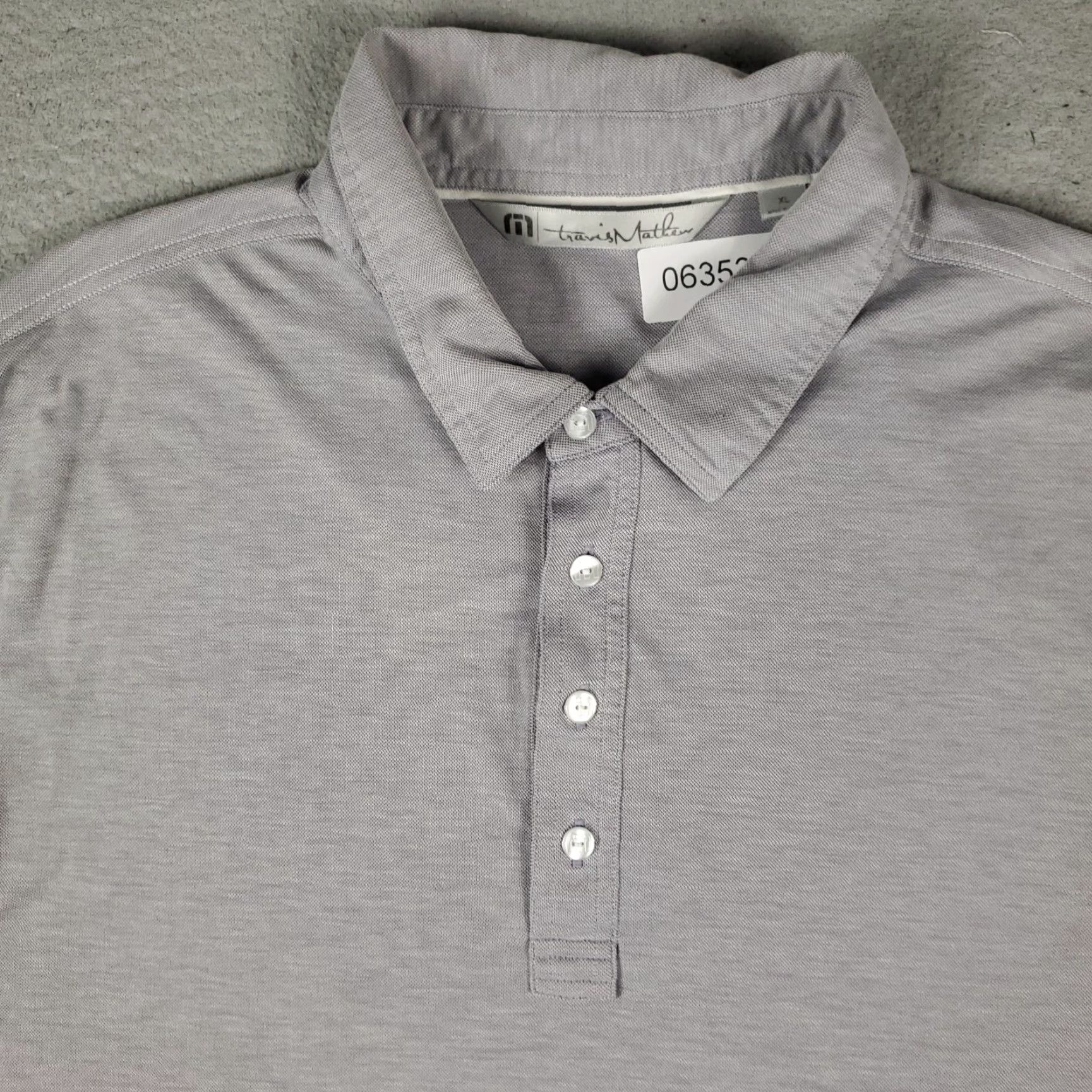 TravisMathew Travis Mathew Polo Shirt Mens XL Gray Button Collared Short Sleeve Casual Polo Shirt Size US XL / EU 56 / 4 - 2 Thumbnail