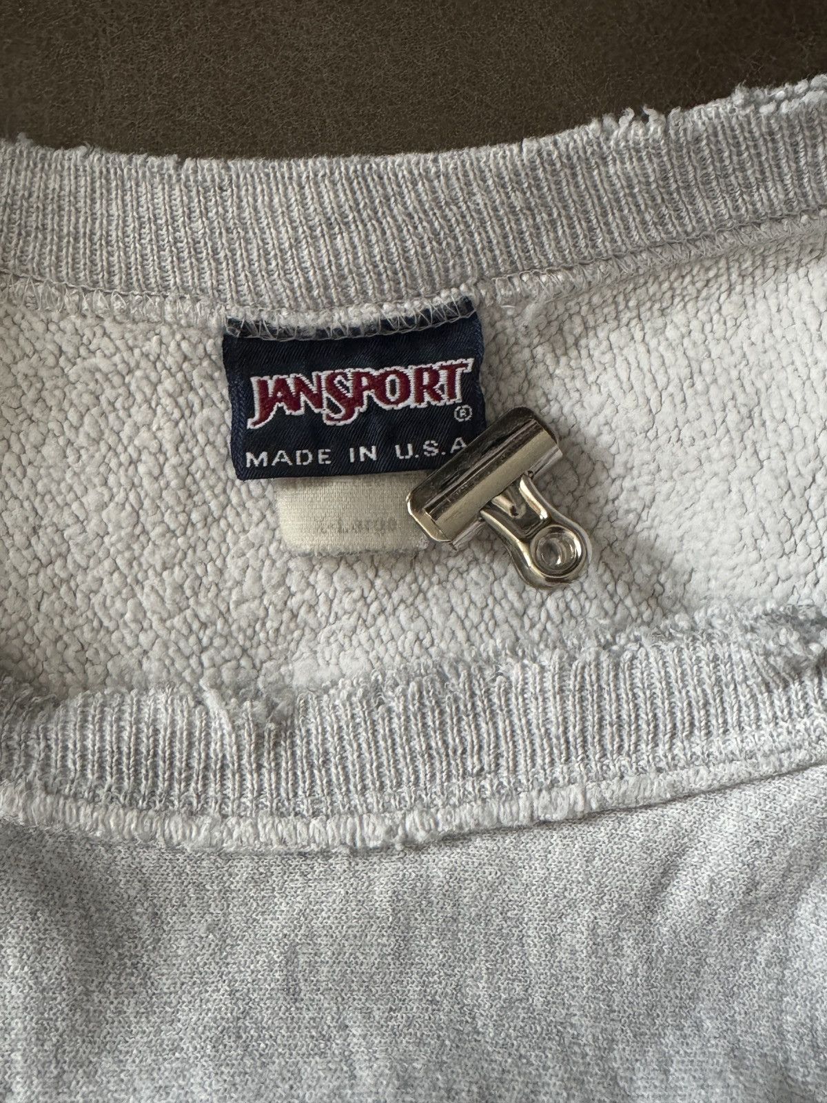 Japanese Brand Vintage 90s Jansport Iowa State Reverse Weave Style Crewneck Size US XL / EU 56 / 4 - 4 Thumbnail