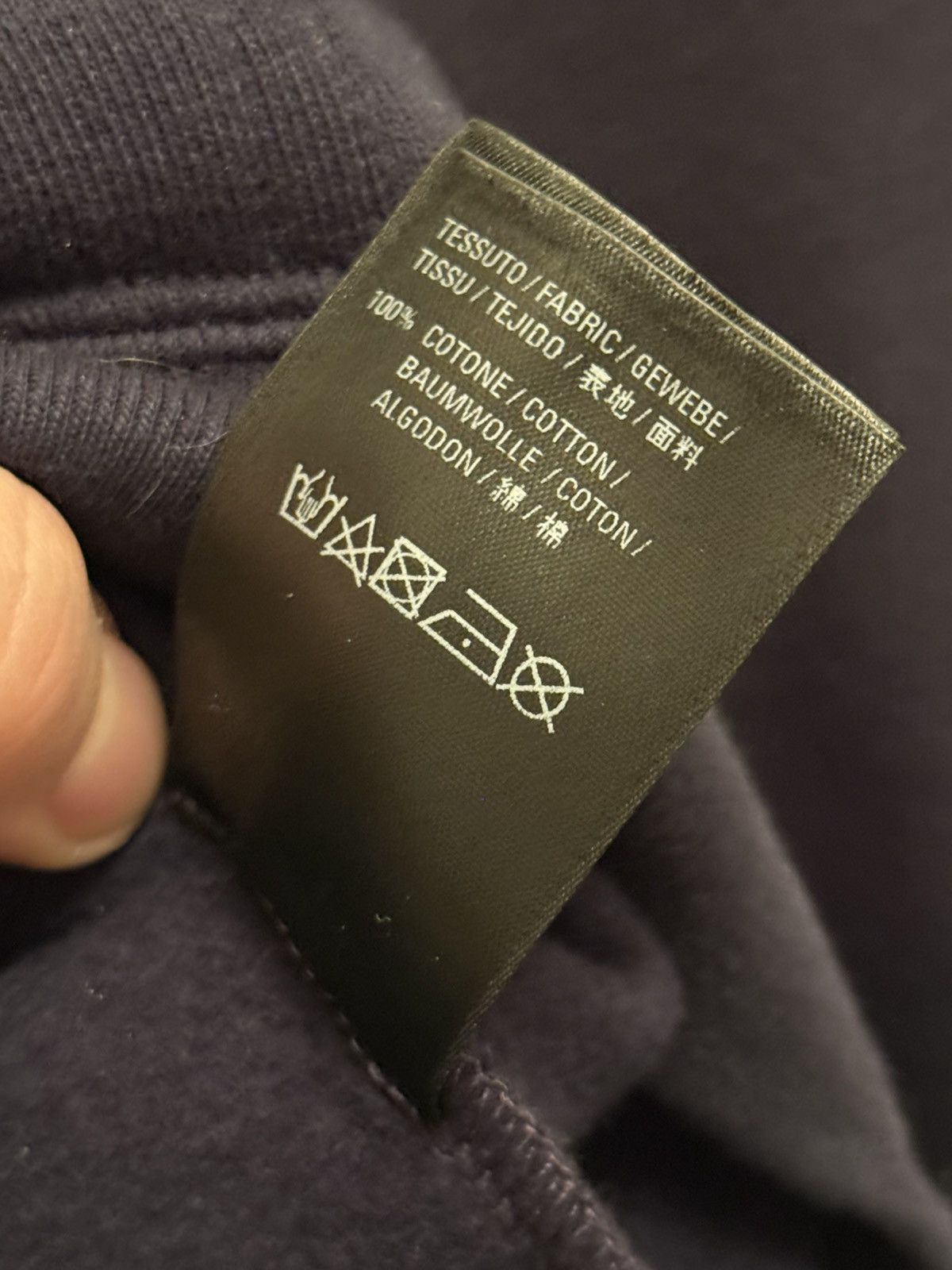 Balenciaga Balenciaga Bonjour Logo Print Back Hoodie Navy Size US XS / EU 42 / 0 - 7 Thumbnail