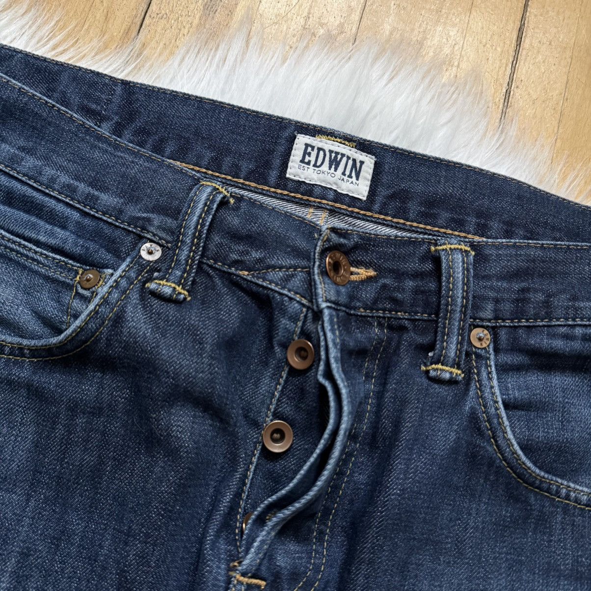 Edwin 📌 Vintage Edwin Japanese Washed Y2K Regular Jeans Size US 34 / EU 50 - 14 Thumbnail