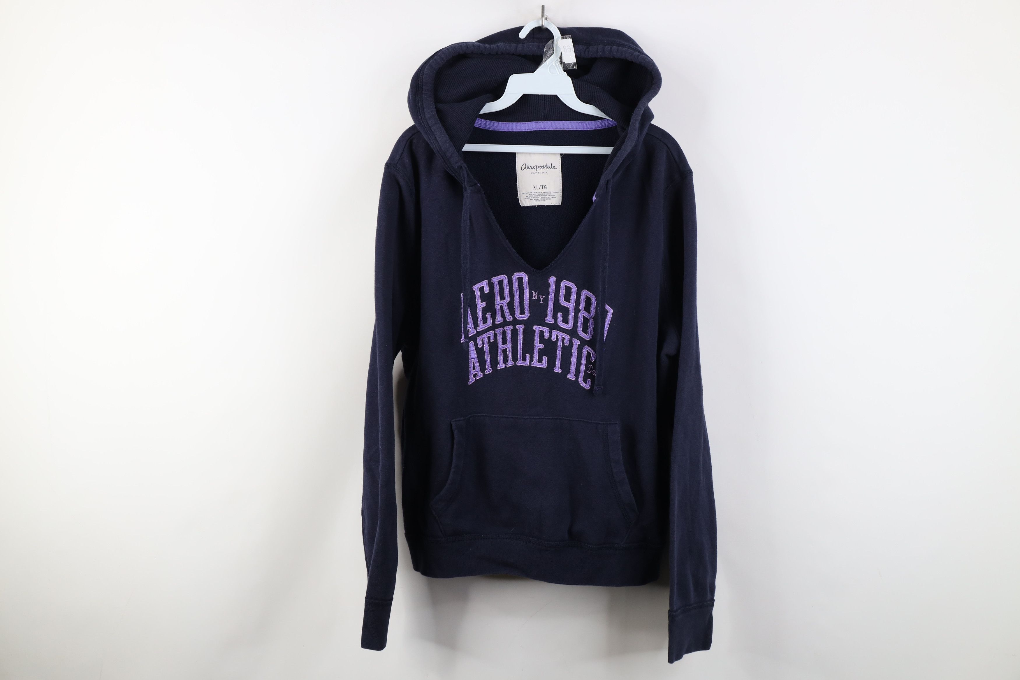 Aeropostale Vintage 90s Y2K Aeropostale Bella Hoodie Sweatshirt Blue Size XL / US 12-14 / IT 48-50 - 1 Thumbnail