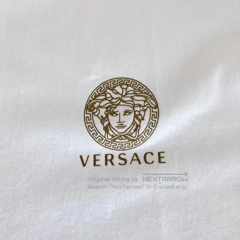 Versace Versace Men's Summer White Cotton T-Shirt . Size US S / EU 44-46 / 1 - 3 Thumbnail