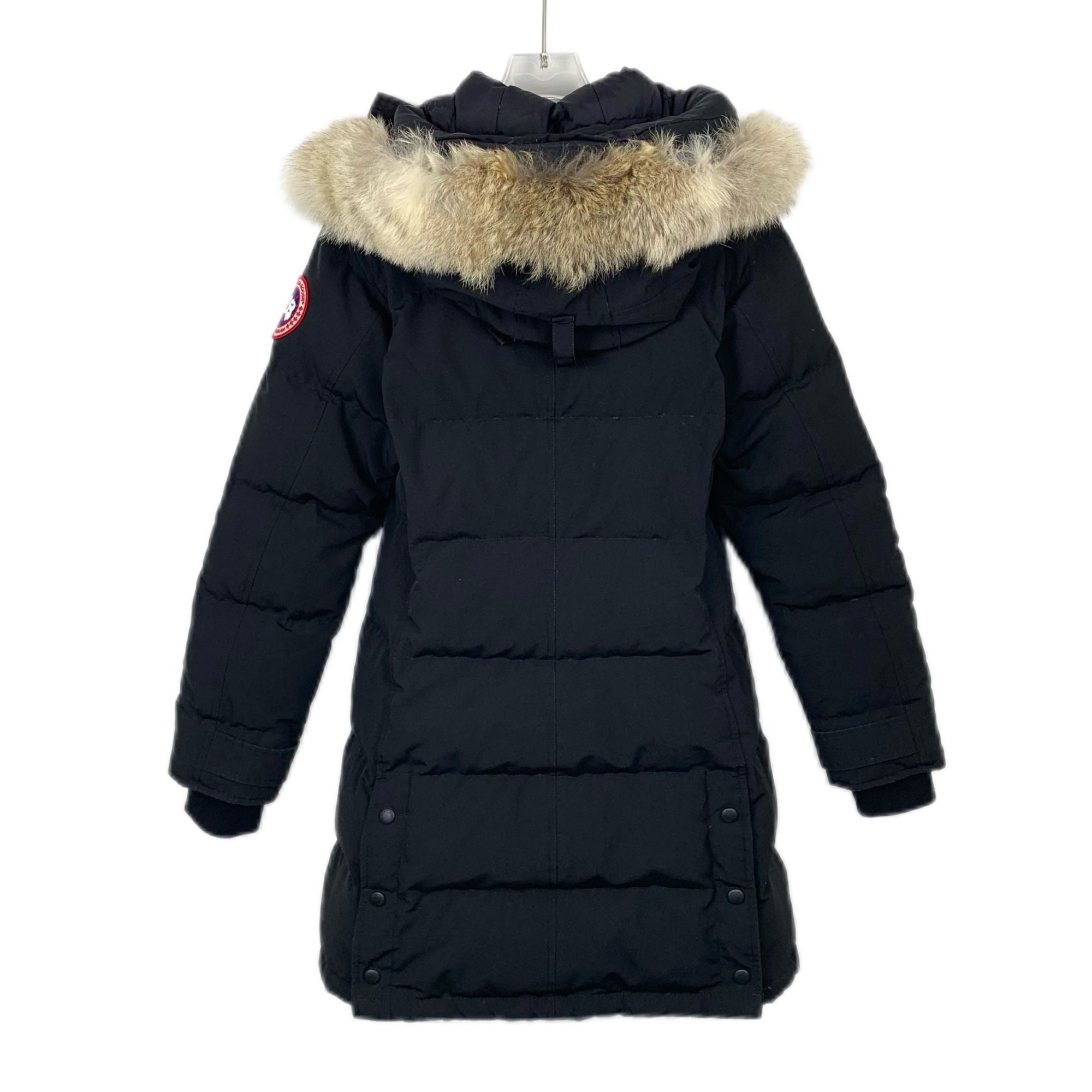 Canada Goose Canada Goose Womens Black Hooded Down Jacket With Faux Fur T Size XXS / US 00 / IT 34 - 16 Thumbnail