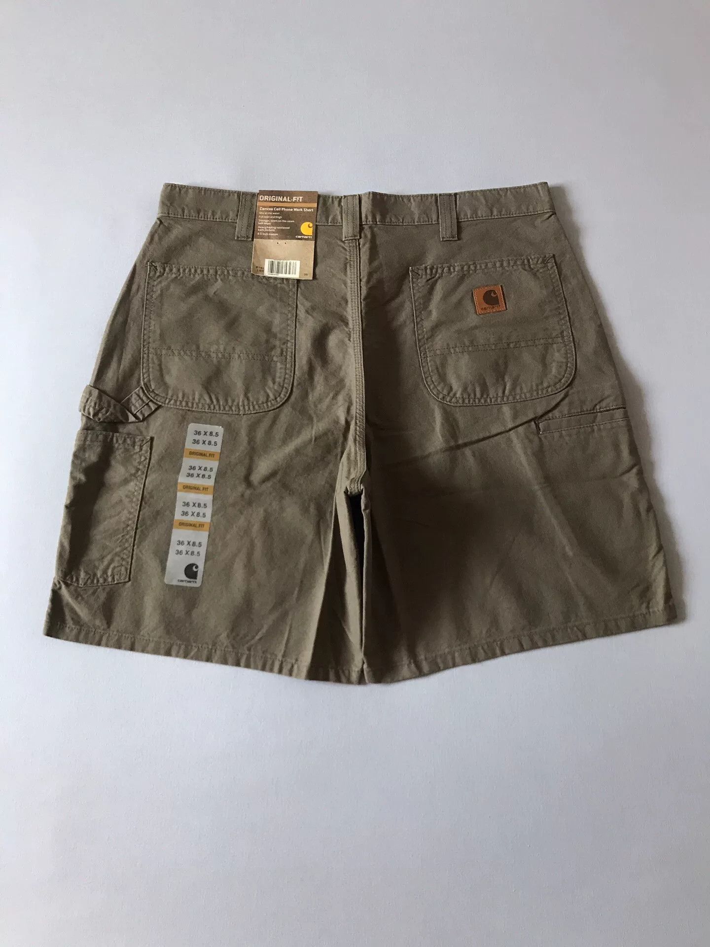 Carhartt Carhartt B144 LBR Washed Canvas Shorts Size US 36 / EU 52 - 1 Thumbnail