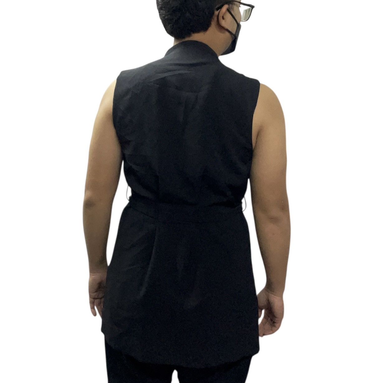 Yohji Yamamoto Zara Sleeveless Double Breasted Dress Tie Belt Yohji Style Size S / US 4 / IT 40 - 4 Thumbnail