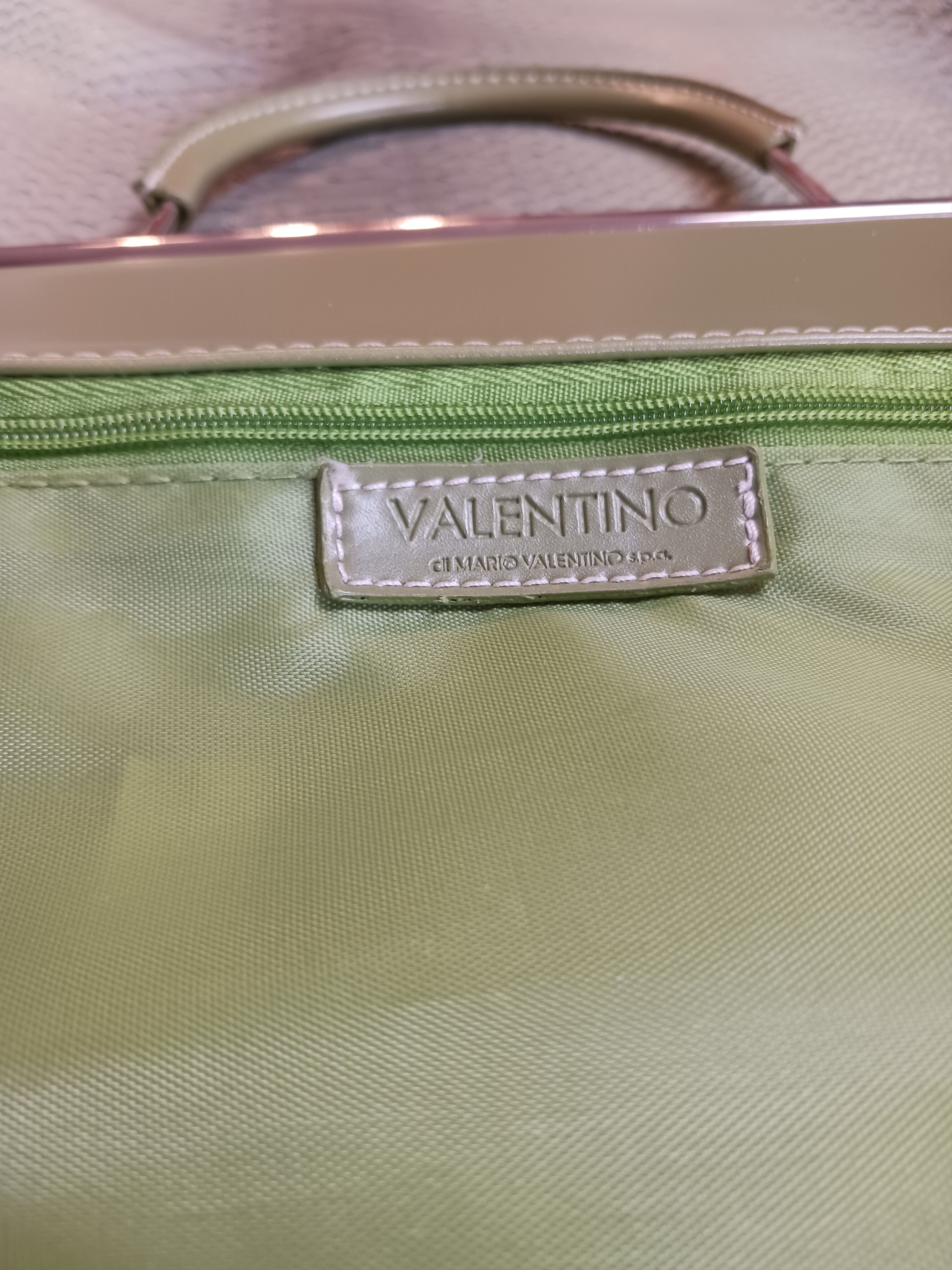 Mario Valentino Mario Valentino Green Embossed Tote Bag Size ONE SIZE - 9 Thumbnail