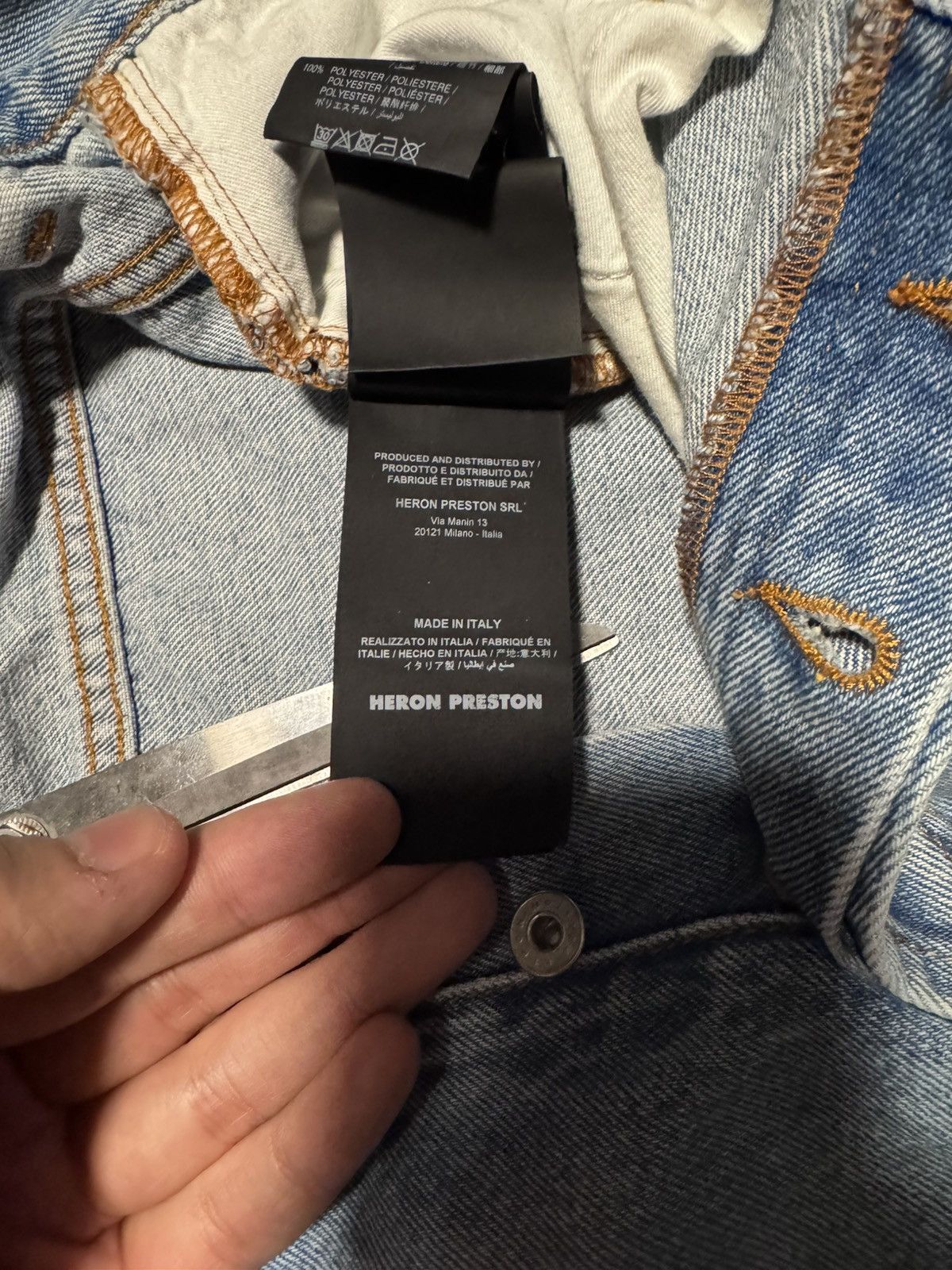 Heron Preston 2010s Heron Preston Distressed Denim Size US 36 / EU 52 - 5 Thumbnail