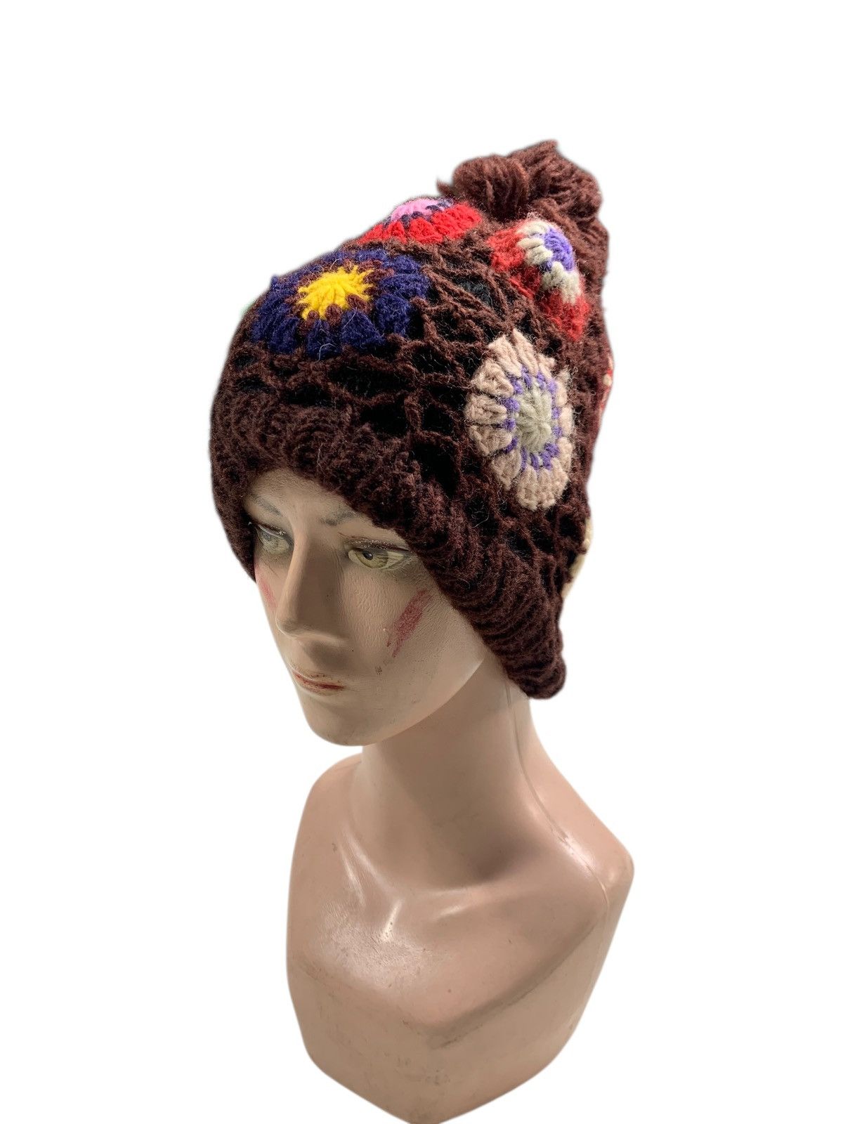 Japanese Brand × Kapital × Vintage Shamrock Crochet knitted Beanie Hats rare Size ONE SIZE - 1 Thumbnail
