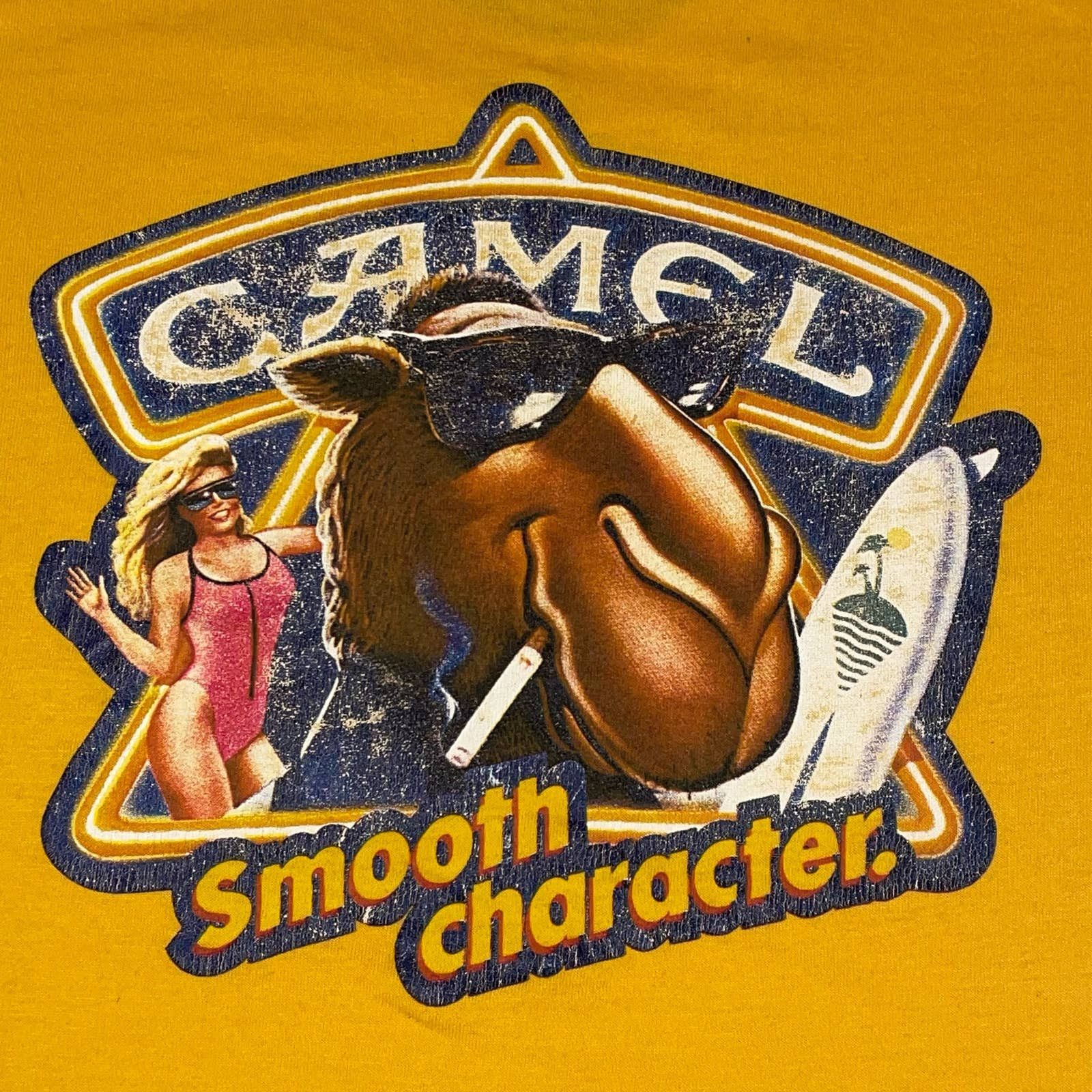 Vintage 1992 made in the USA single 2024 stitch camel cigarettes AOP