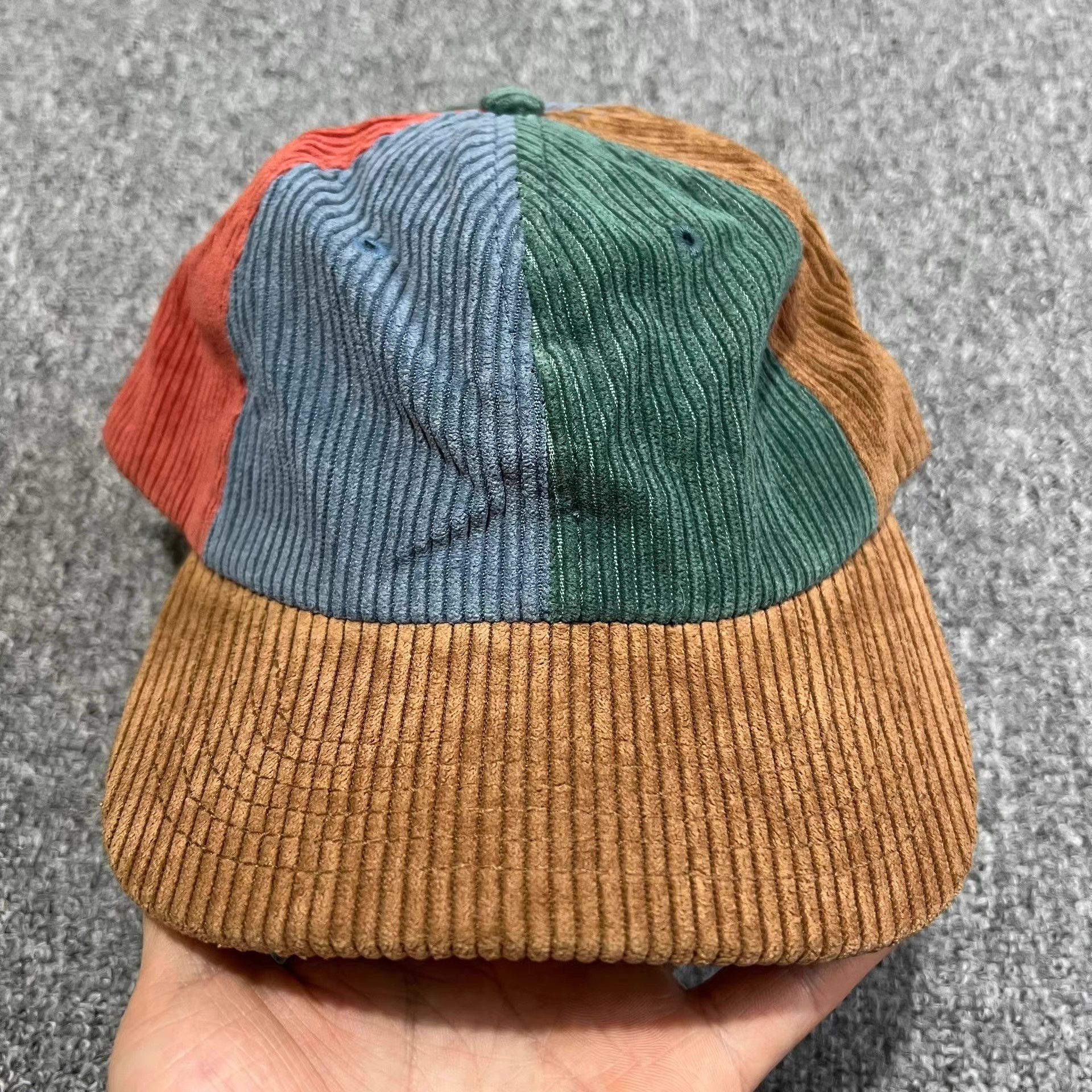 Billionaire Boys Club BBC Color-Block Corduroy Curved Brim Baseball Sun Hat Q7 Size ONE SIZE - 1 Thumbnail