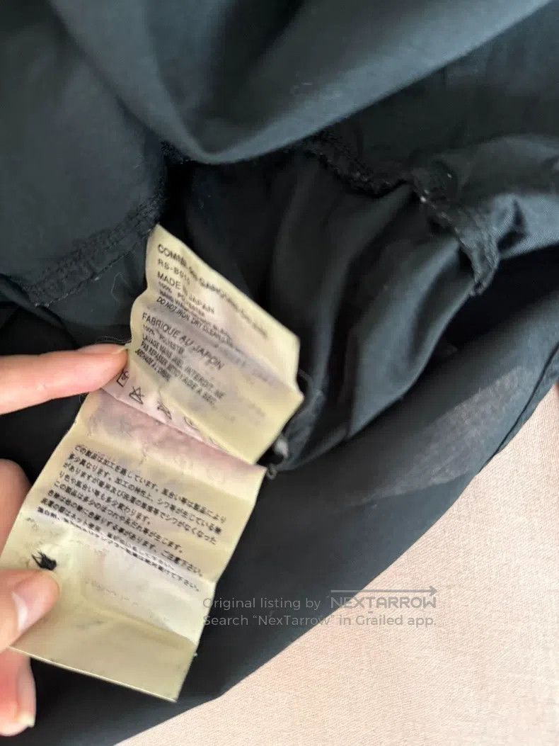 Comme Des Garcons Black collar petal shirt