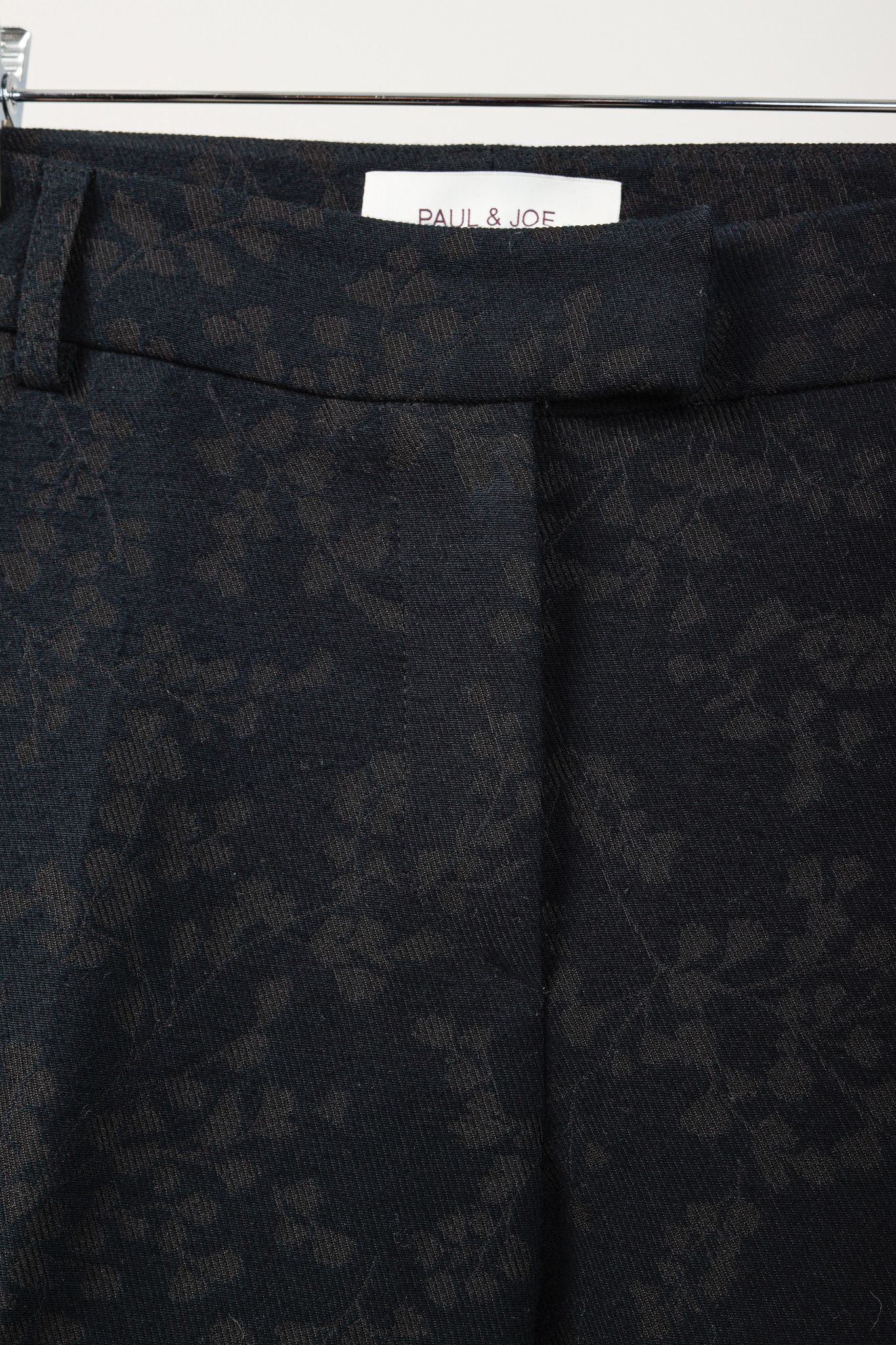 Paul & Joe Paul & Joe Black & Brown Floral-Jacquard Twill Trousers Size 32" / US 10 / IT 46 - 8 Thumbnail