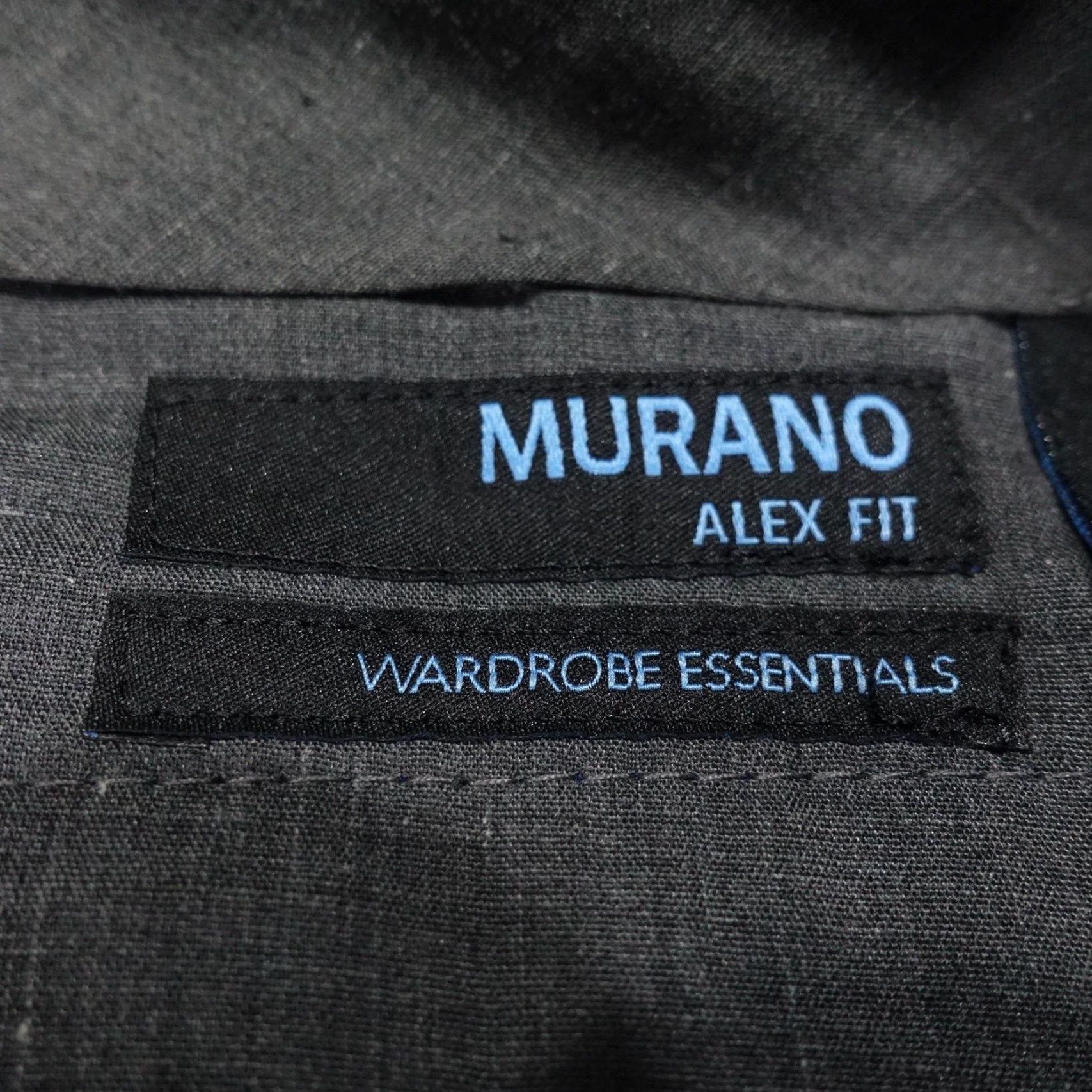 Murano Murano Alex Fit Mens Dress Pants 32x34 Blue Solid Flat Front Stretch Pockets Zip Back Welt Slacks Wardrobe Essentials Size US 32 / EU 48 - 6 Thumbnail